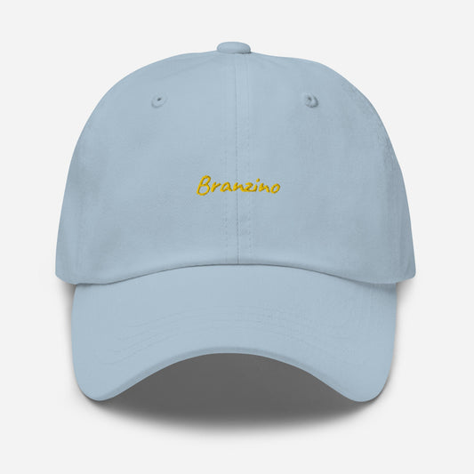 Branzino Dad Hat - Gift for Italian Mediterranean Seafood Lovers - Embroidered Cotton Cap