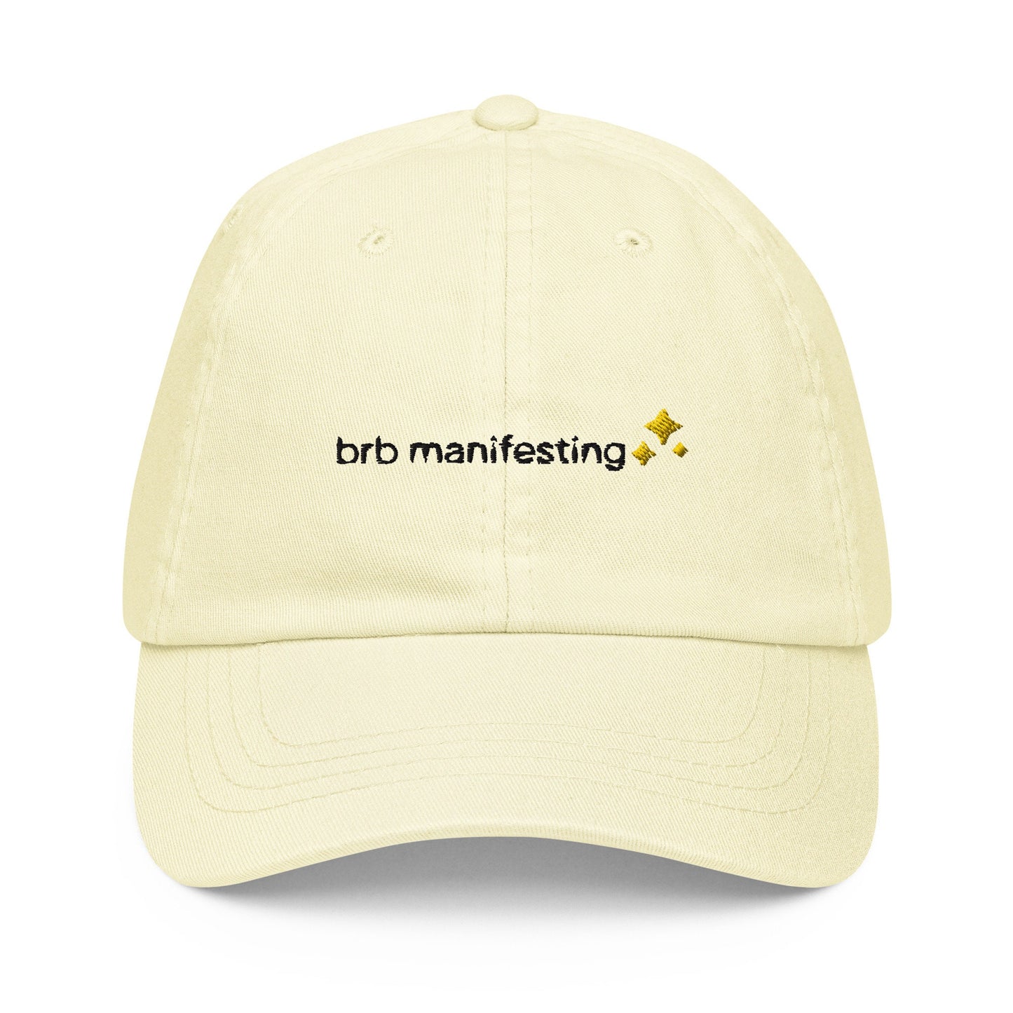 Manifesting Dad Hat - Good energy gift for her - Pastel Cotton Embroidered Cap