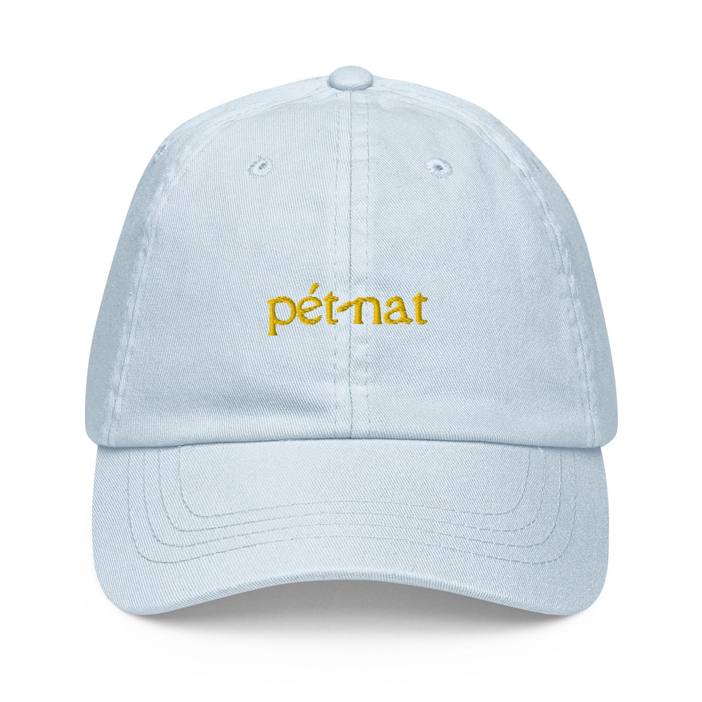 Pét-nat Hat - Gift for sparkling natural french wine lovers - Pastel Cotton Embroidered Cap