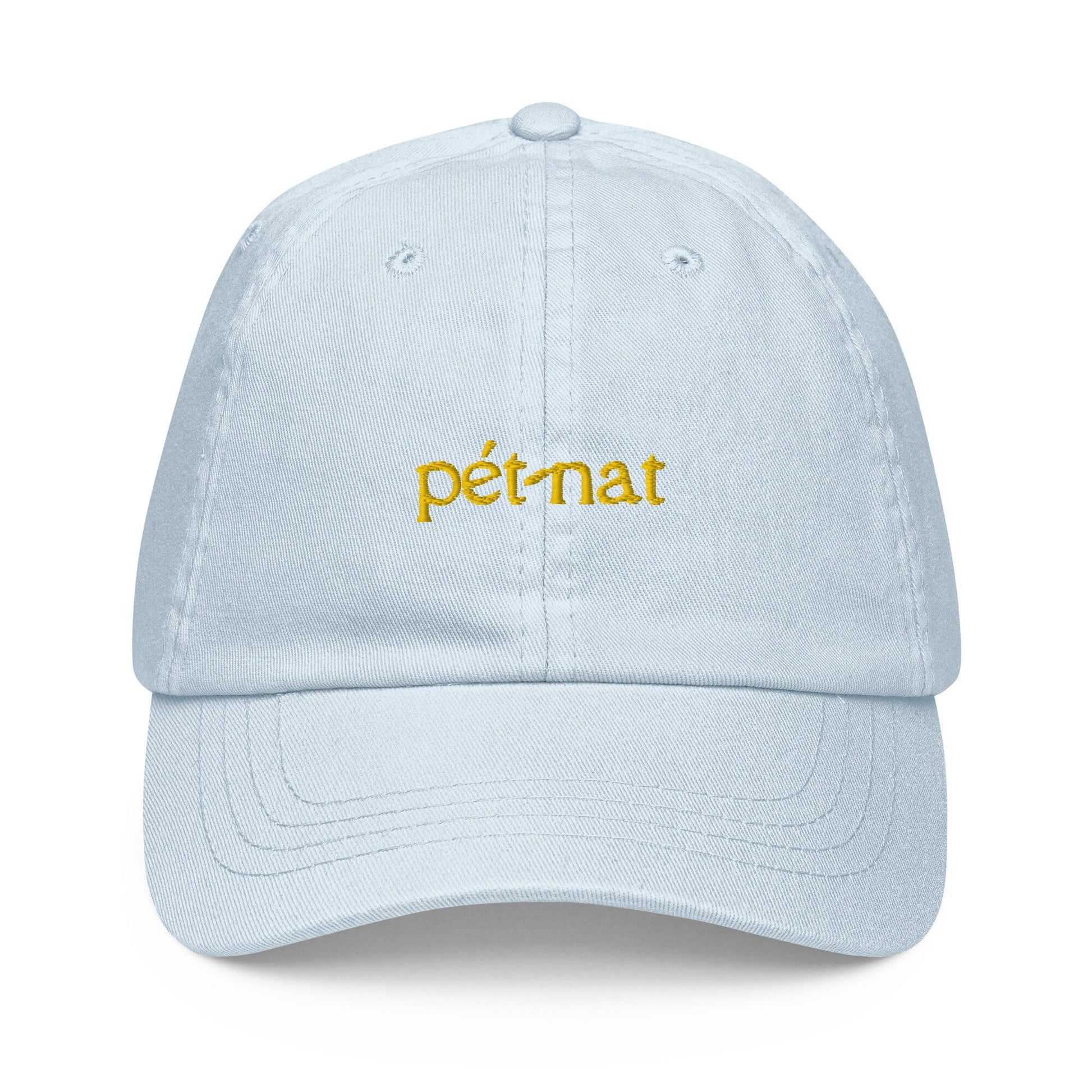 Pét-nat Hat - Gift for sparkling natural french wine lovers - Pastel Cotton Embroidered Cap