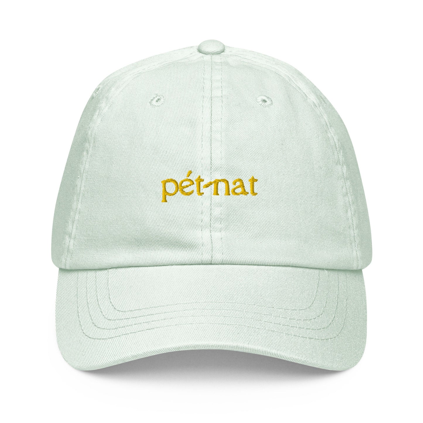 Pét-nat Hat - Gift for sparkling natural french wine lovers - Pastel Cotton Embroidered Cap