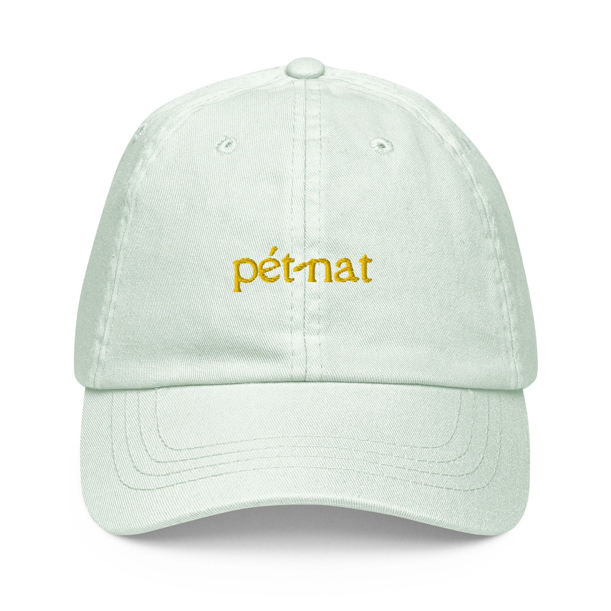 Pét-nat Hat - Gift for sparkling natural french wine lovers - Pastel Cotton Embroidered Cap