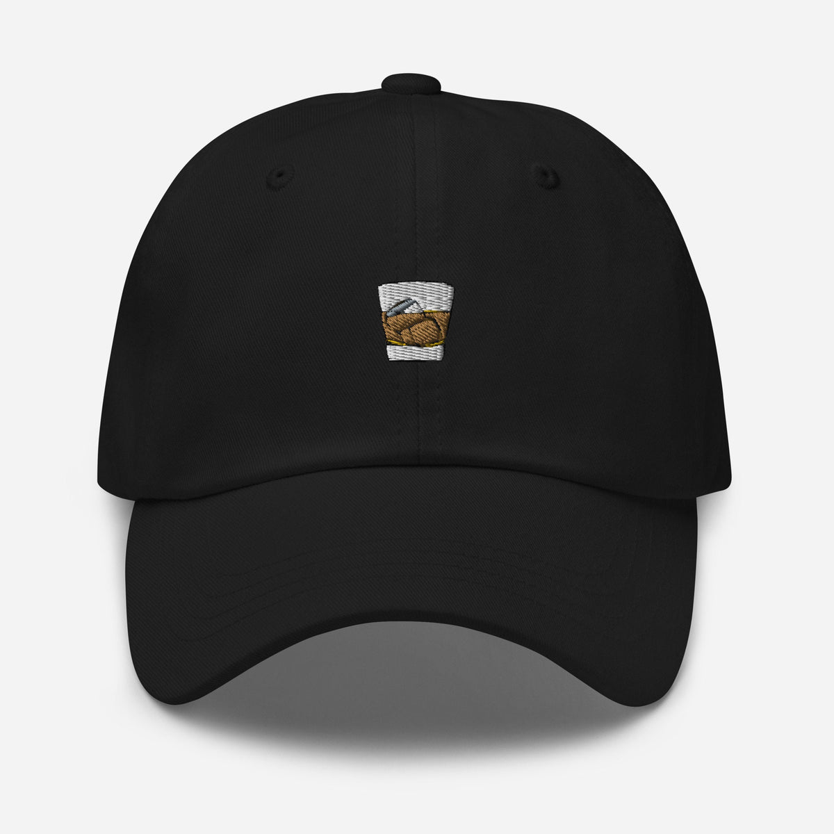 Whiskey on the Rocks Dad Hat - Gift for Scotch, Whisky, Bourbon lovers - Pastel embroidered Cotton