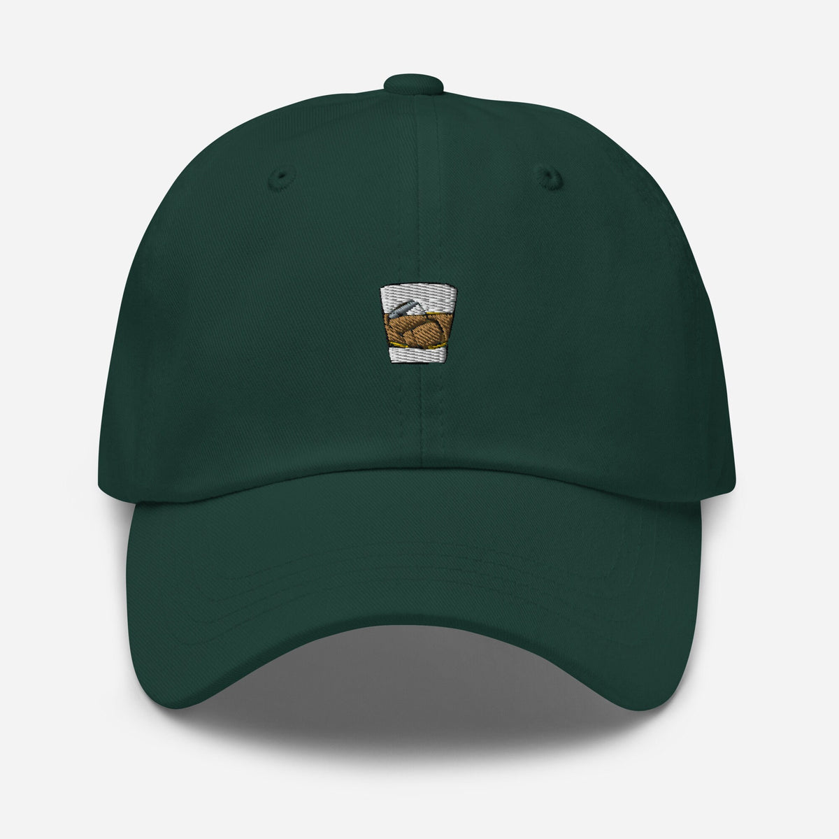 Whiskey on the Rocks Dad Hat - Gift for Scotch, Whisky, Bourbon lovers - Pastel embroidered Cotton