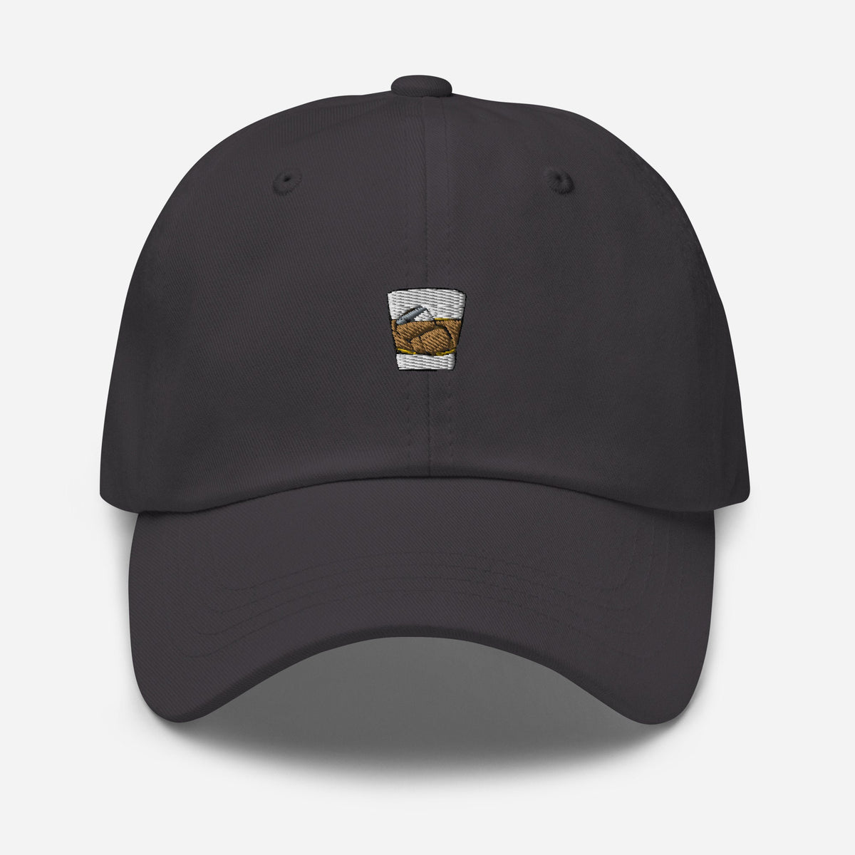 Whiskey on the Rocks Dad Hat - Gift for Scotch, Whisky, Bourbon lovers - Pastel embroidered Cotton