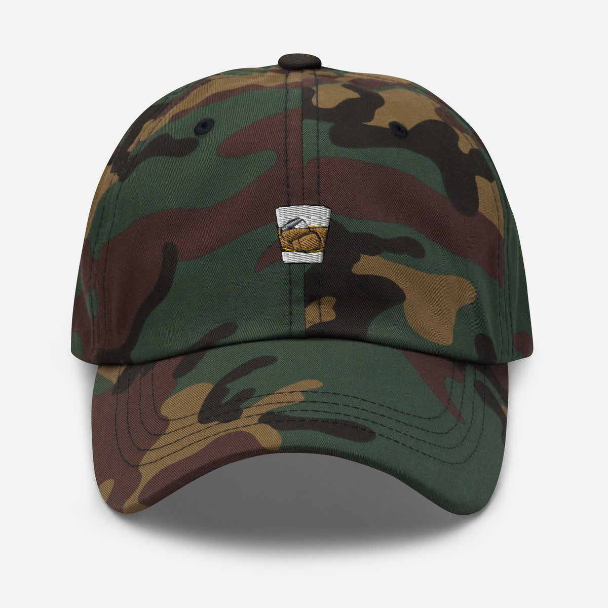 Whiskey on the Rocks Dad Hat - Gift for Scotch, Whisky, Bourbon lovers - Pastel embroidered Cotton