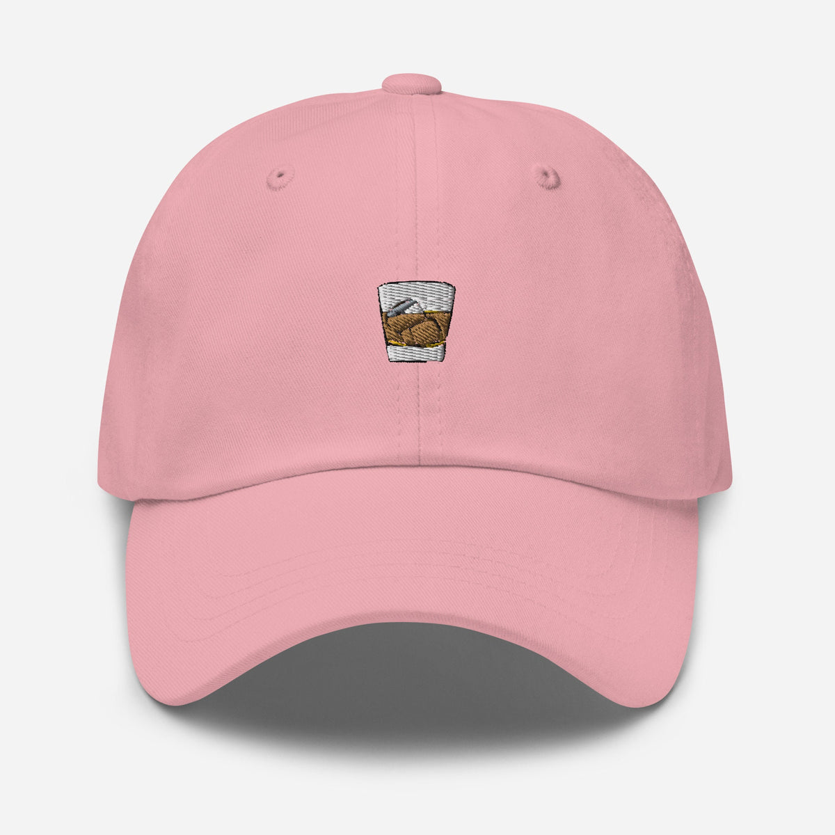 Whiskey on the Rocks Dad Hat - Gift for Scotch, Whisky, Bourbon lovers - Pastel embroidered Cotton