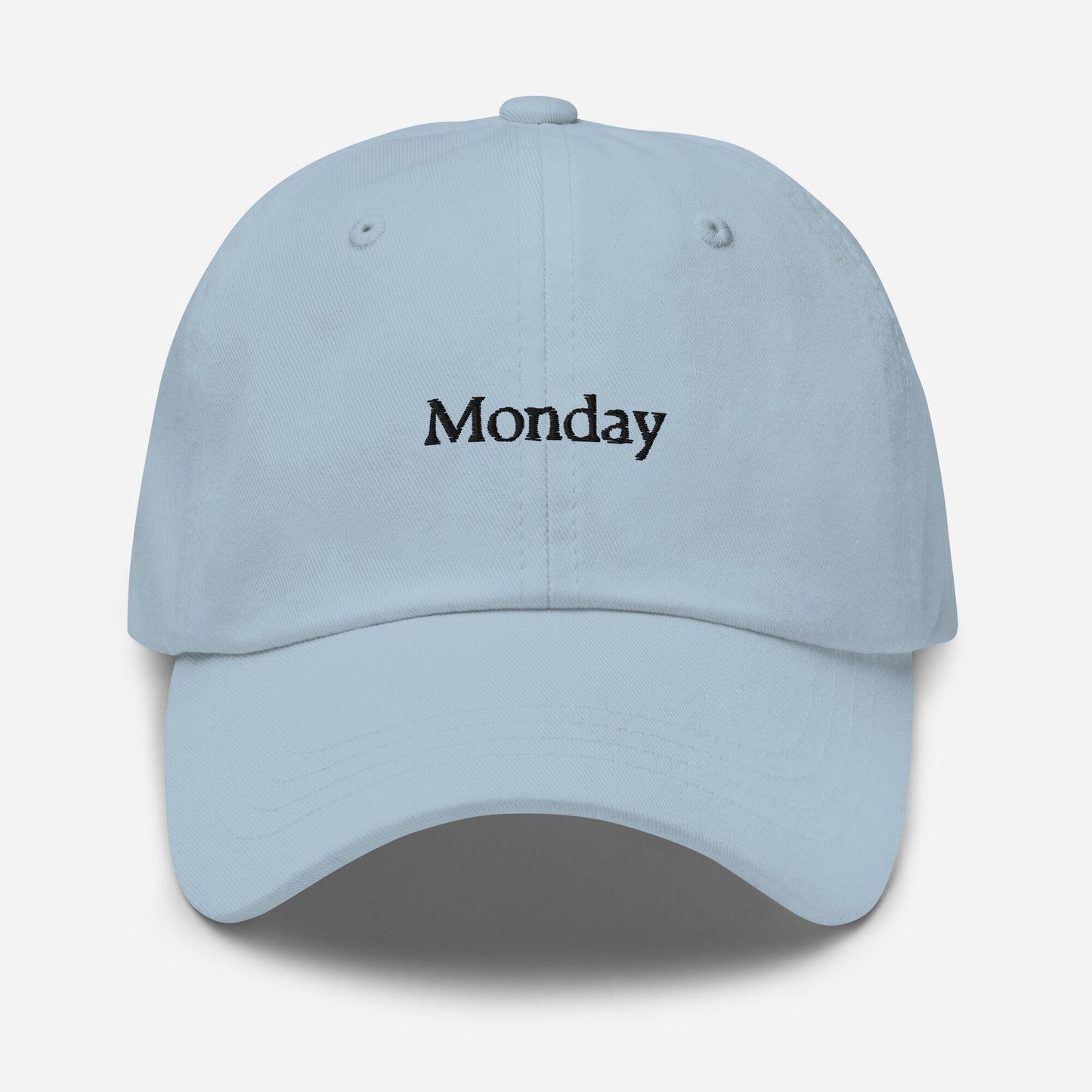 Monday Dad Hat - Daily Embroidered Cotton Cap