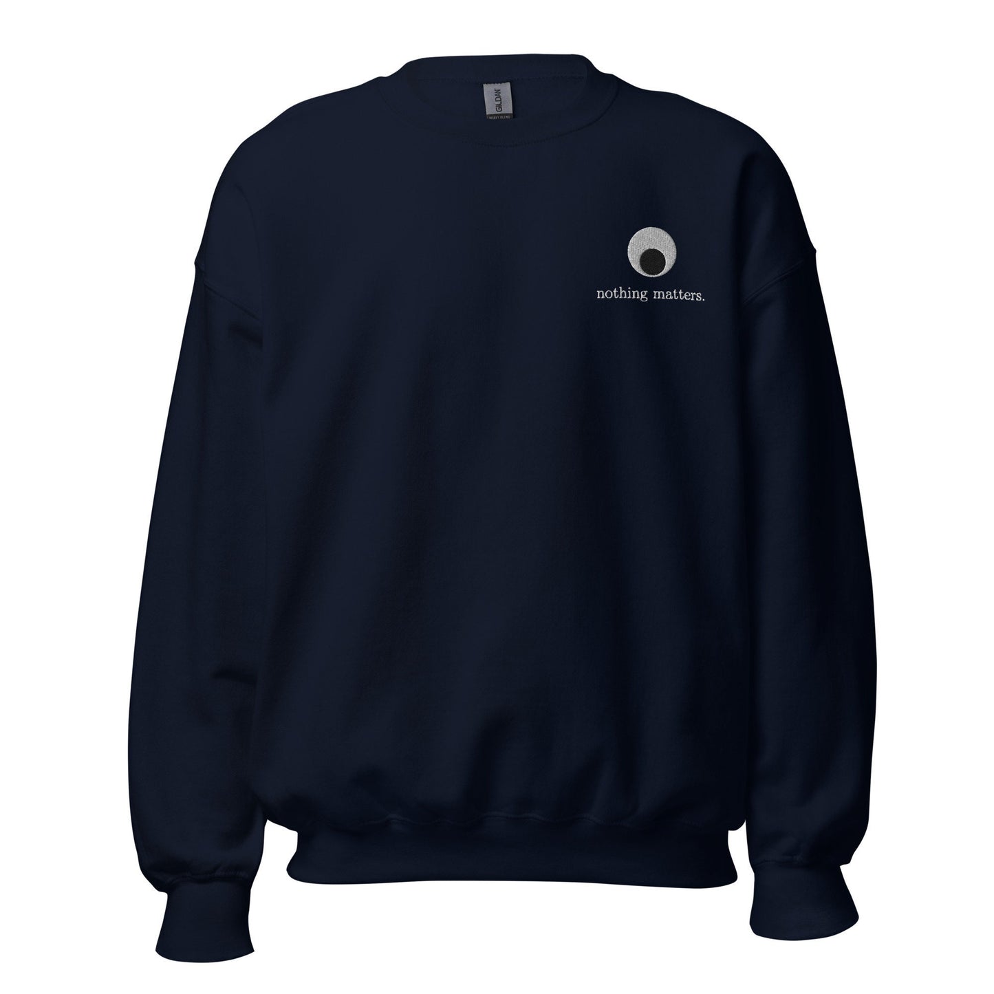 Nothing Matters Sweater - Everything Everywhere All At Once - A24 Film Fans Gift - Unisex Embroidered Crew Neck
