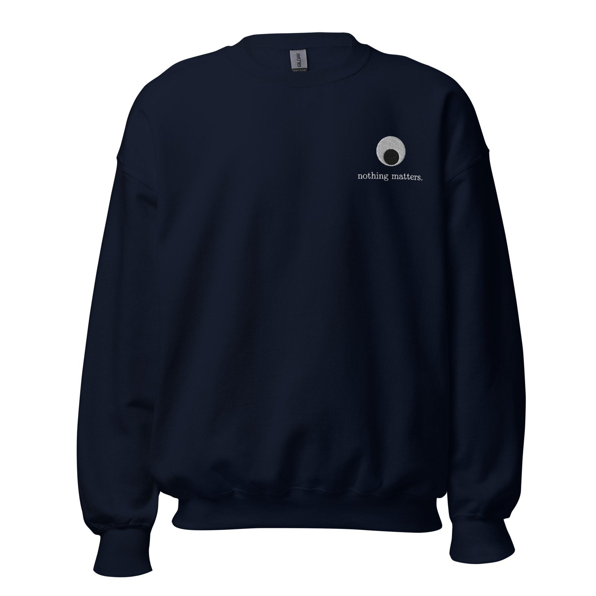 Nothing Matters Sweater - Everything Everywhere All At Once - A24 Film Fans Gift - Unisex Embroidered Crew Neck