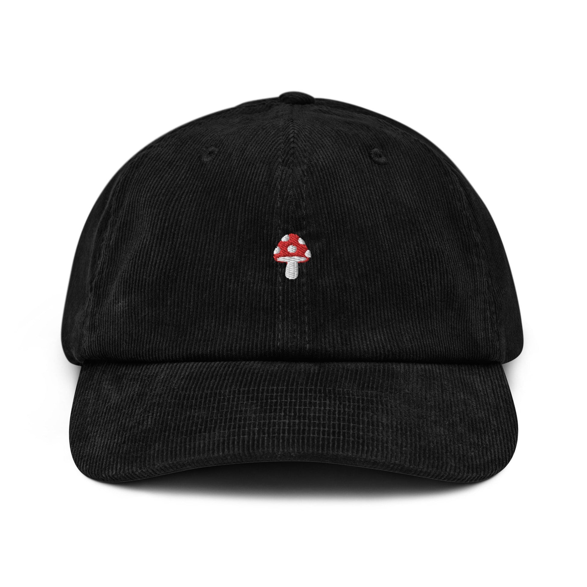 Toadstool Corduroy Hat - Gift for Fungus, Mushroom, and Fly Agaric Lovers - Handmade Embroidered Cap