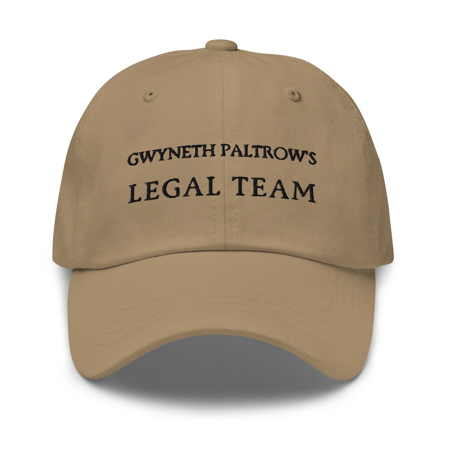 Gwyneth Paltrow Legal Team Dad hat - Cotton Embroidered Cap