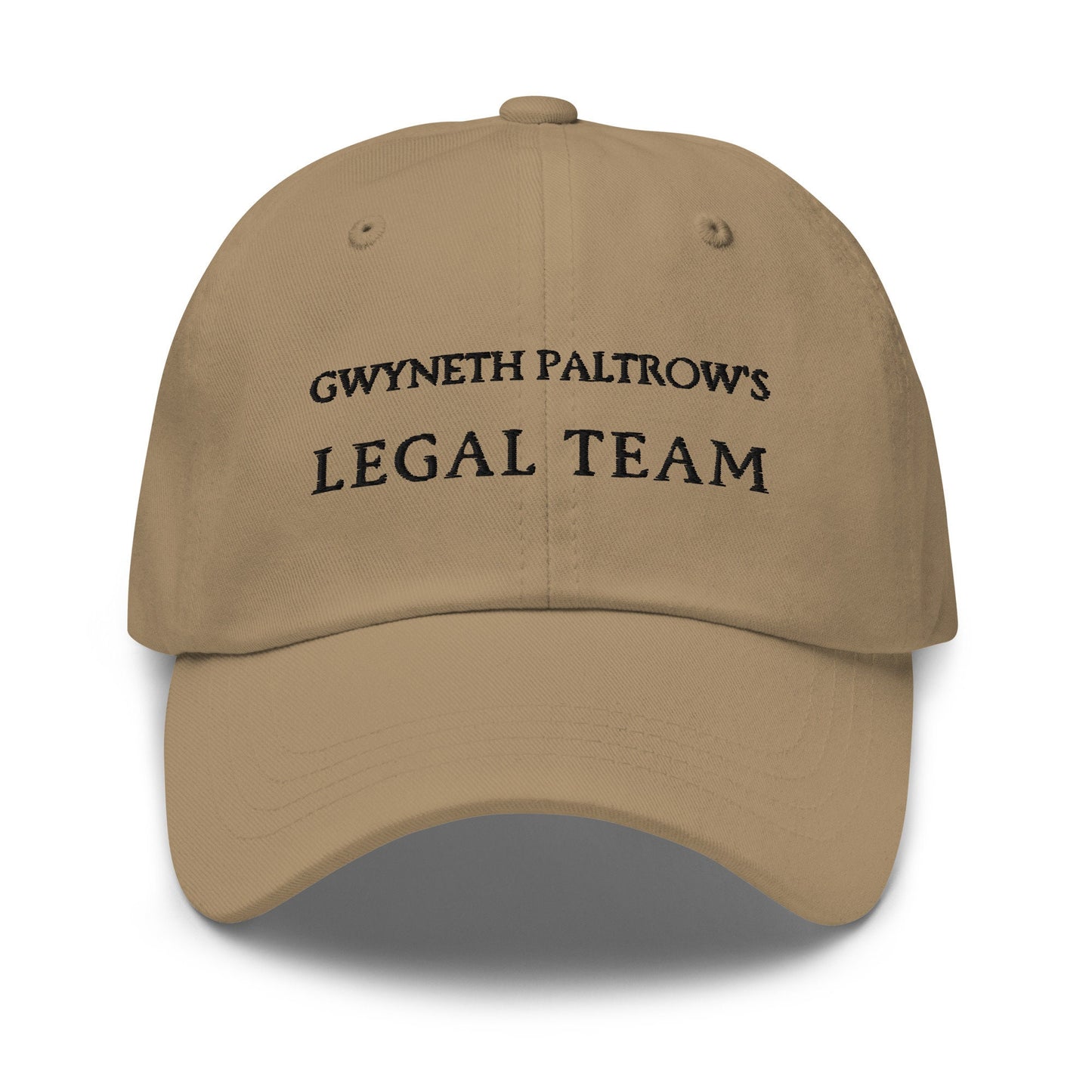 Gwyneth Paltrow Legal Team Dad hat - Cotton Embroidered Cap