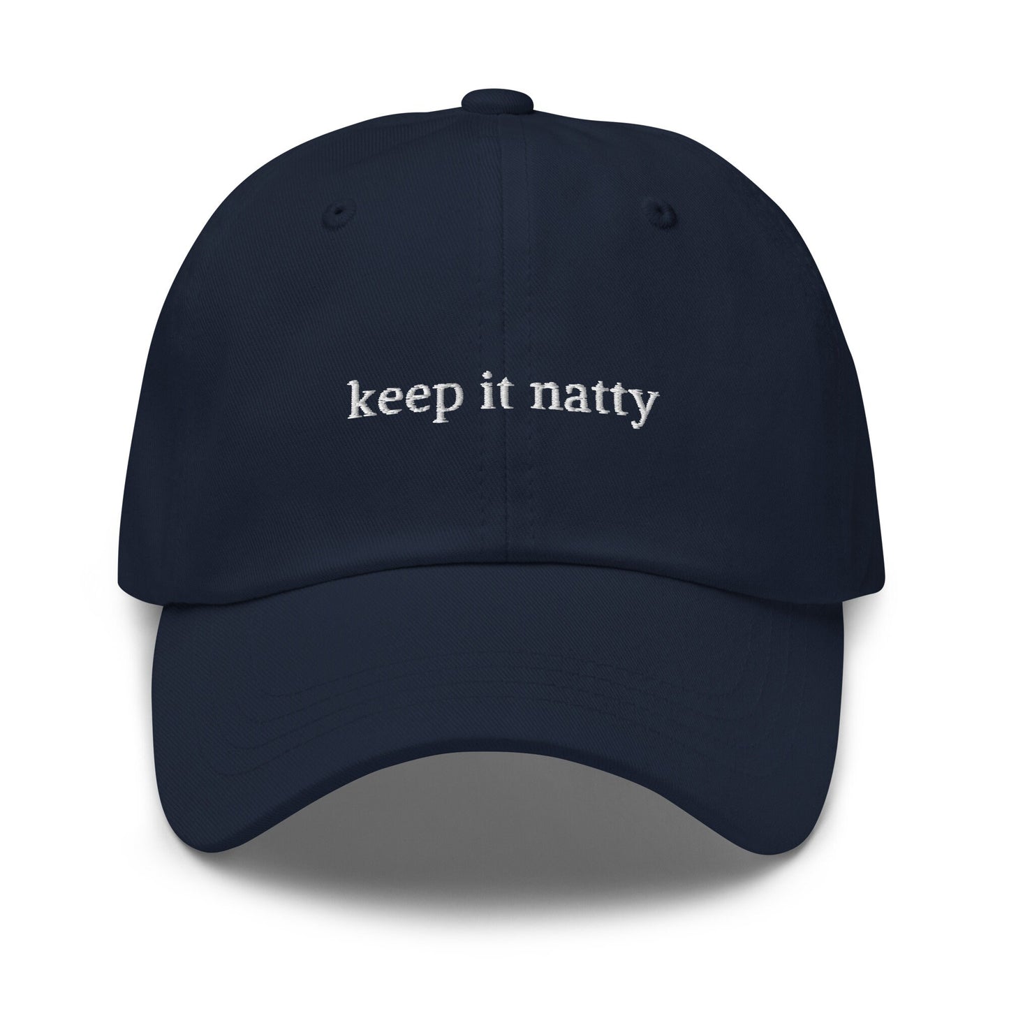 Natural Wine Hat - Keep it Natty - Handmade Embroidered Cotton Cap