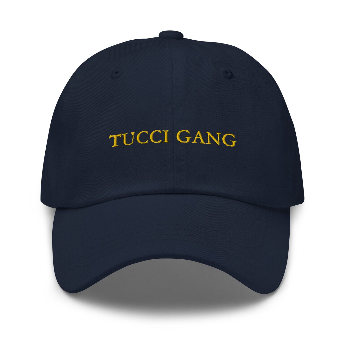 Stanley Tucci Hat - Tucci Gang - Minimalist Embroidered Cotton Cap