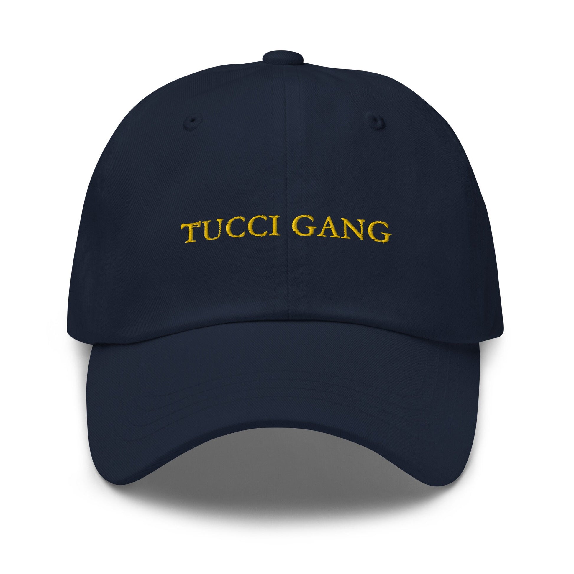 Stanley Tucci Hat - Tucci Gang - Minimalist Embroidered Cotton Cap
