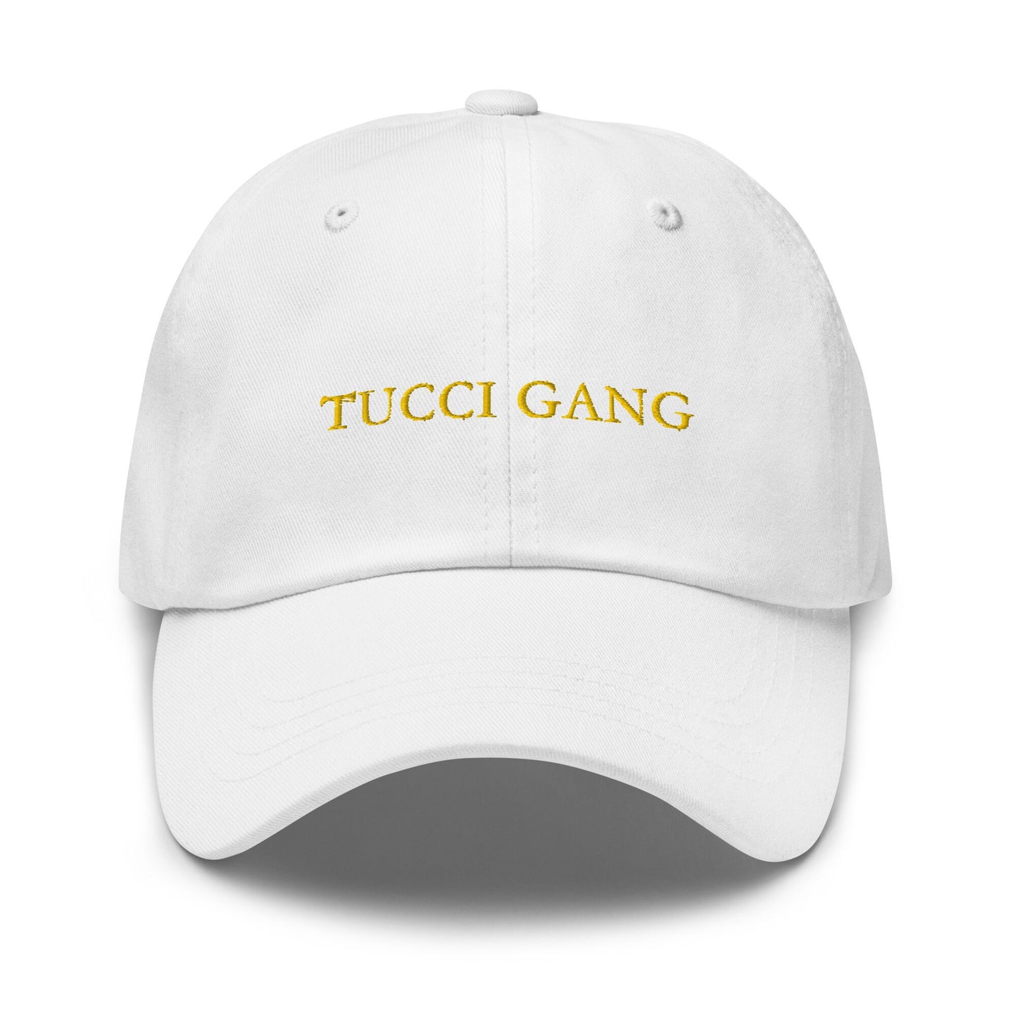 Stanley Tucci Hat - Tucci Gang - Minimalist Embroidered Cotton Cap