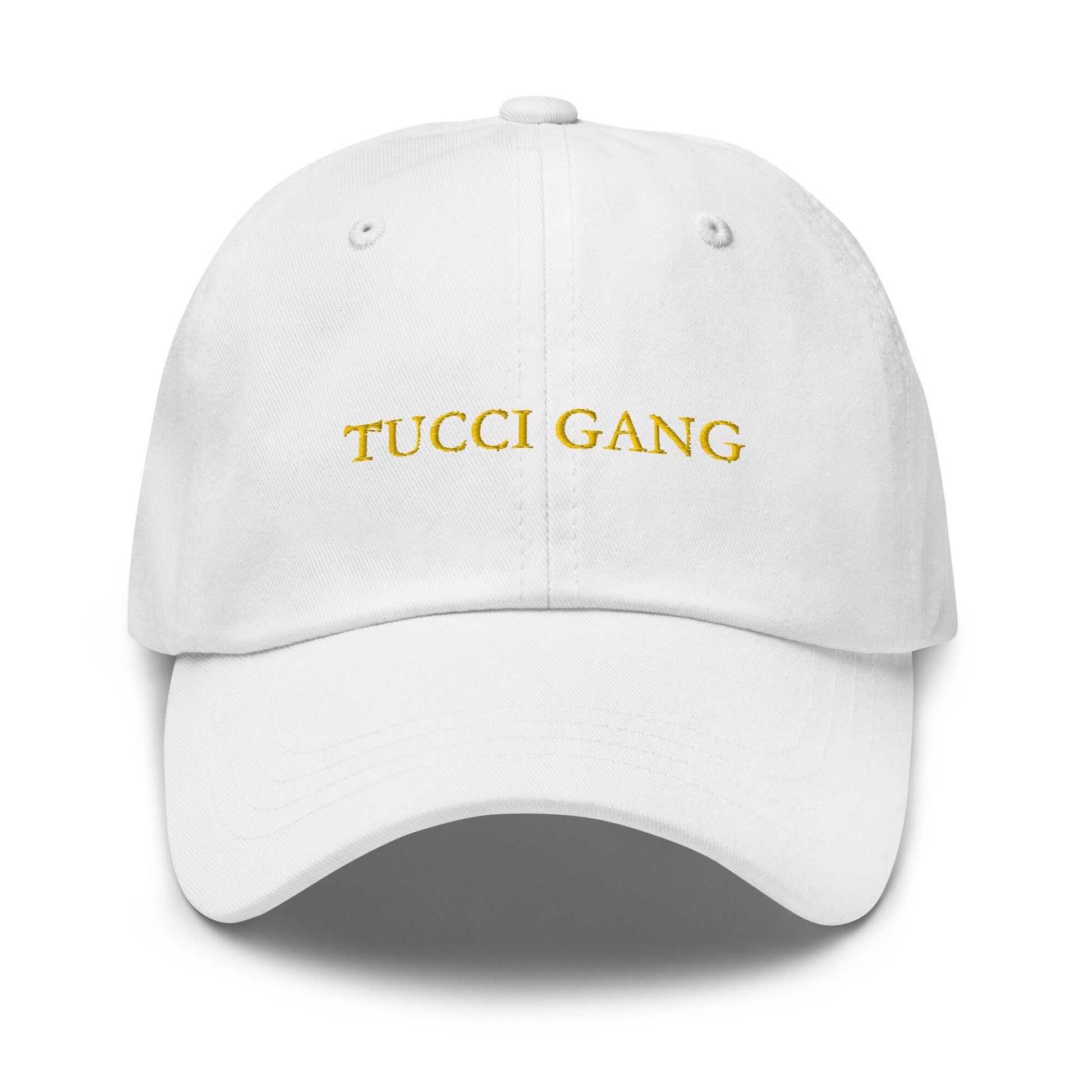 Stanley Tucci Hat - Tucci Gang - Minimalist Embroidered Cotton Cap