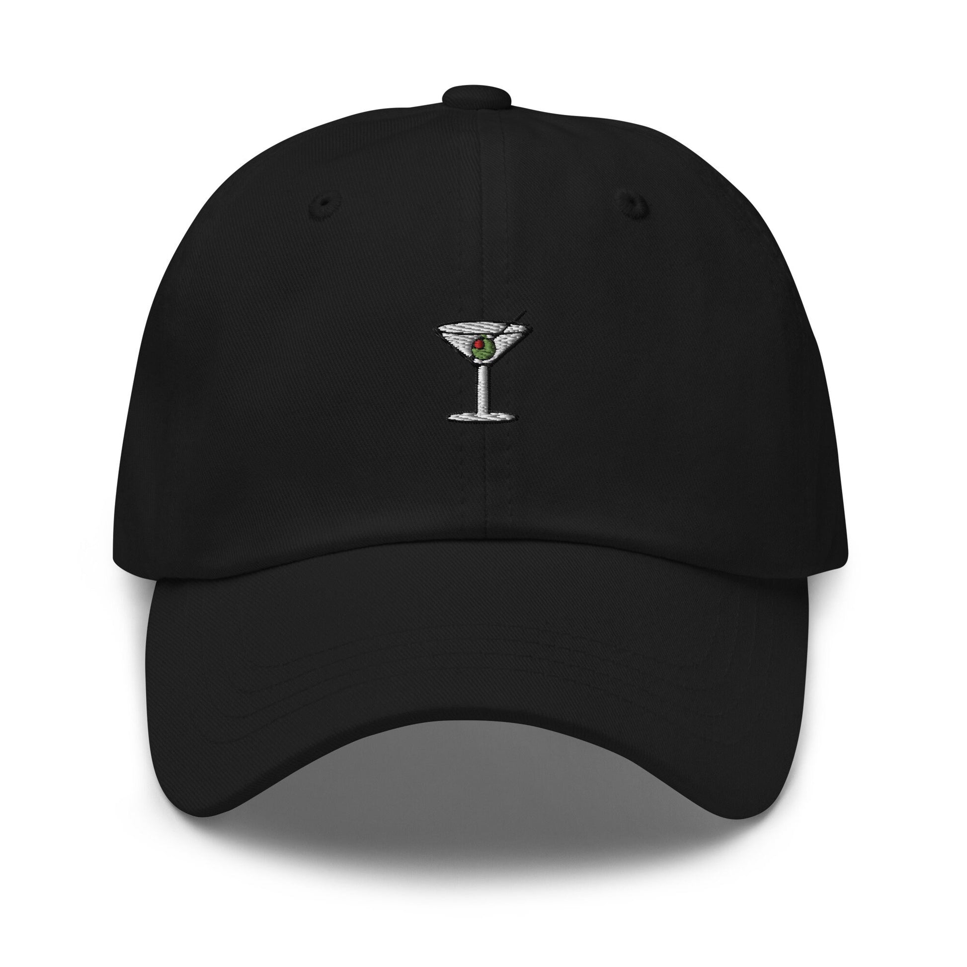 Martini Dad Hat - Primary ColorWay - Gift for vodka gin cocktail lovers - Embroidered Cotton Cap