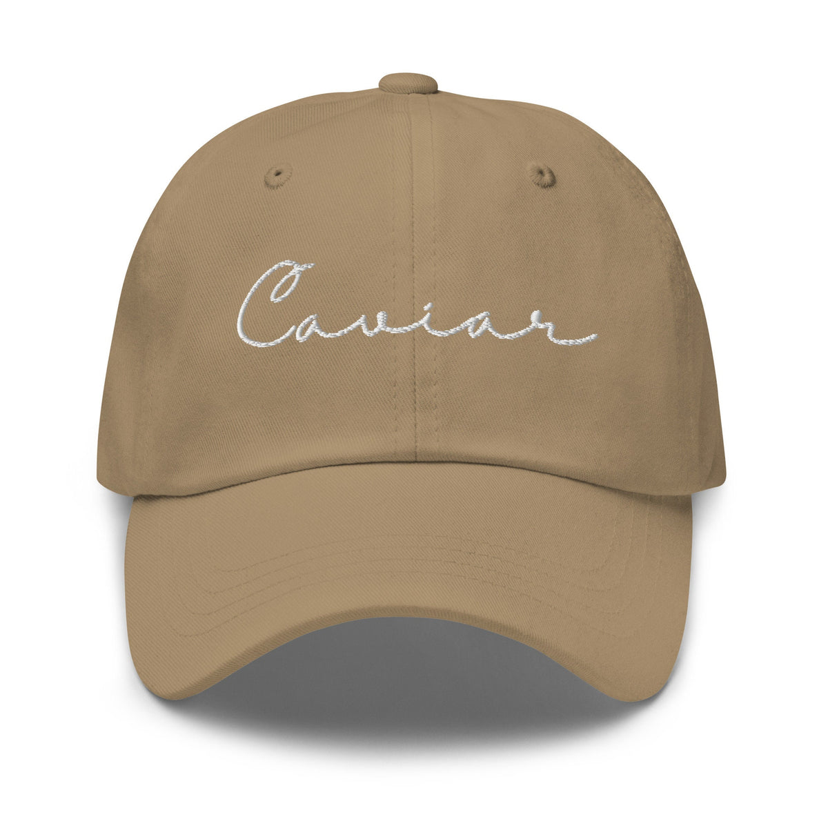 Caviar Hat -  Gift for Refined Foodies - Embroidered Cotton Cap