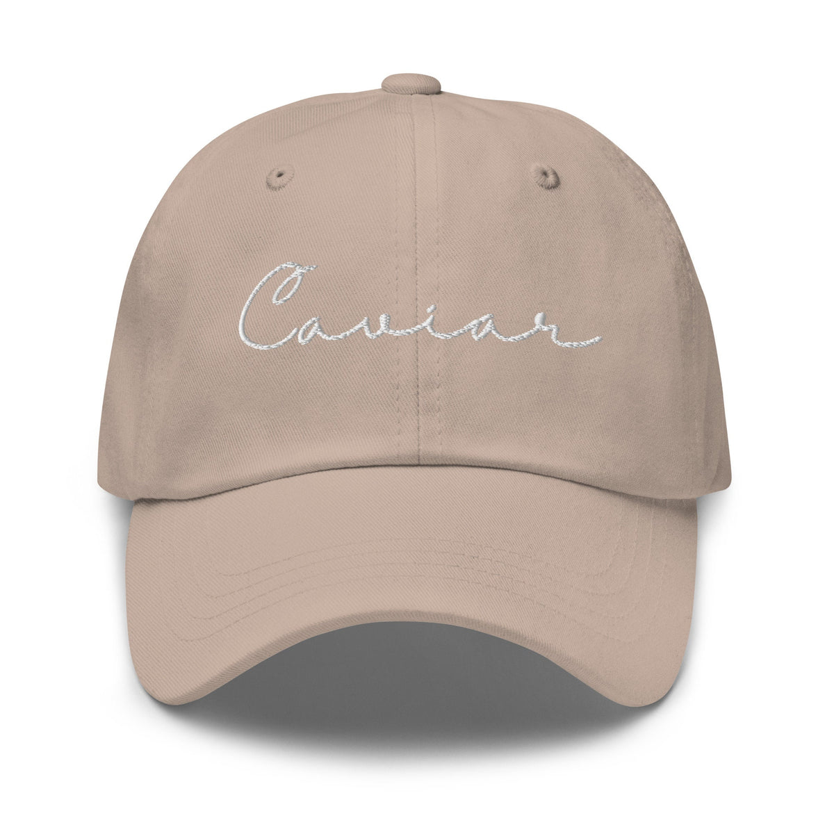 Caviar Hat -  Gift for Refined Foodies - Embroidered Cotton Cap