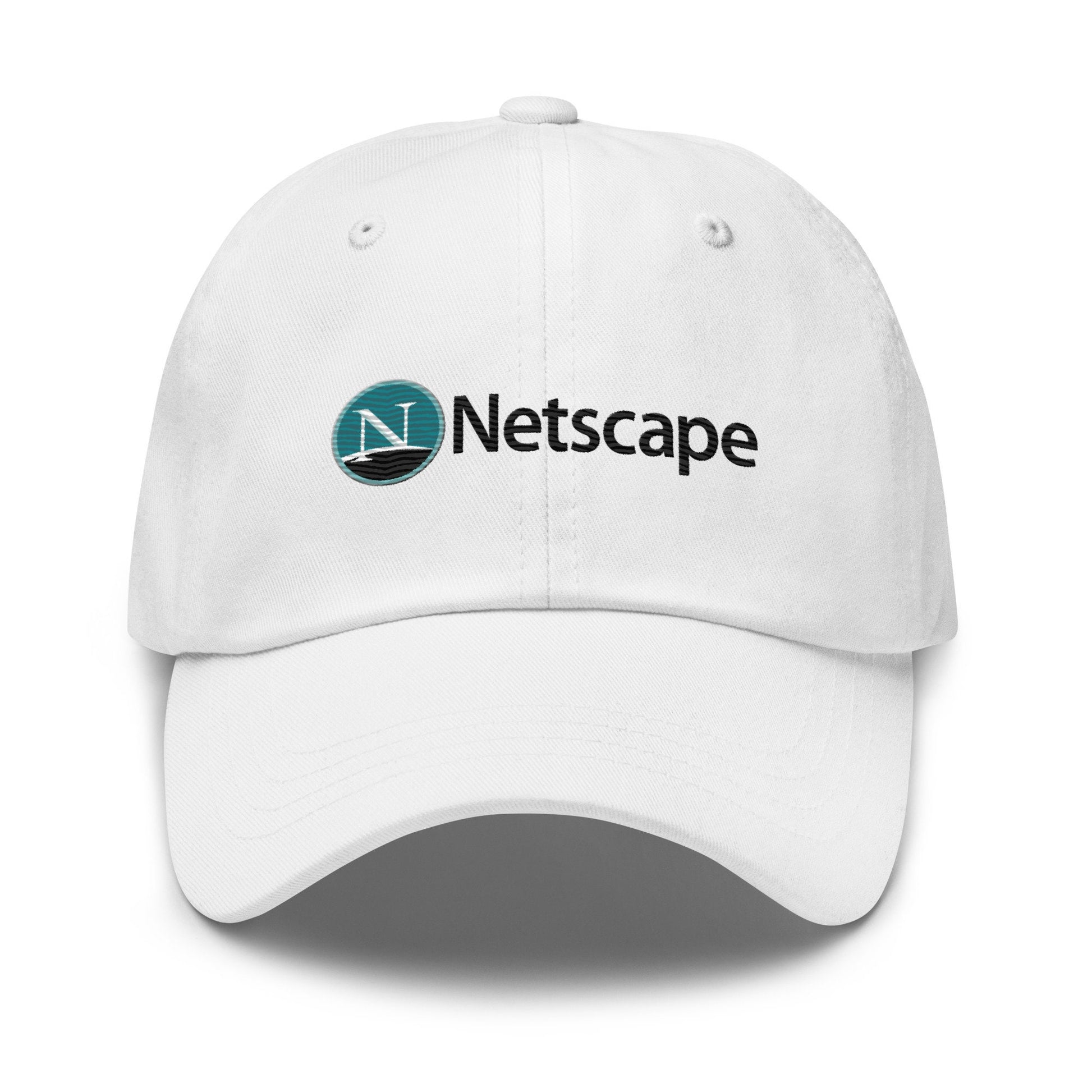 Netscape Hat - Nostalgic y2k, 90's Tech Gift - Embroidered Cotton Cap