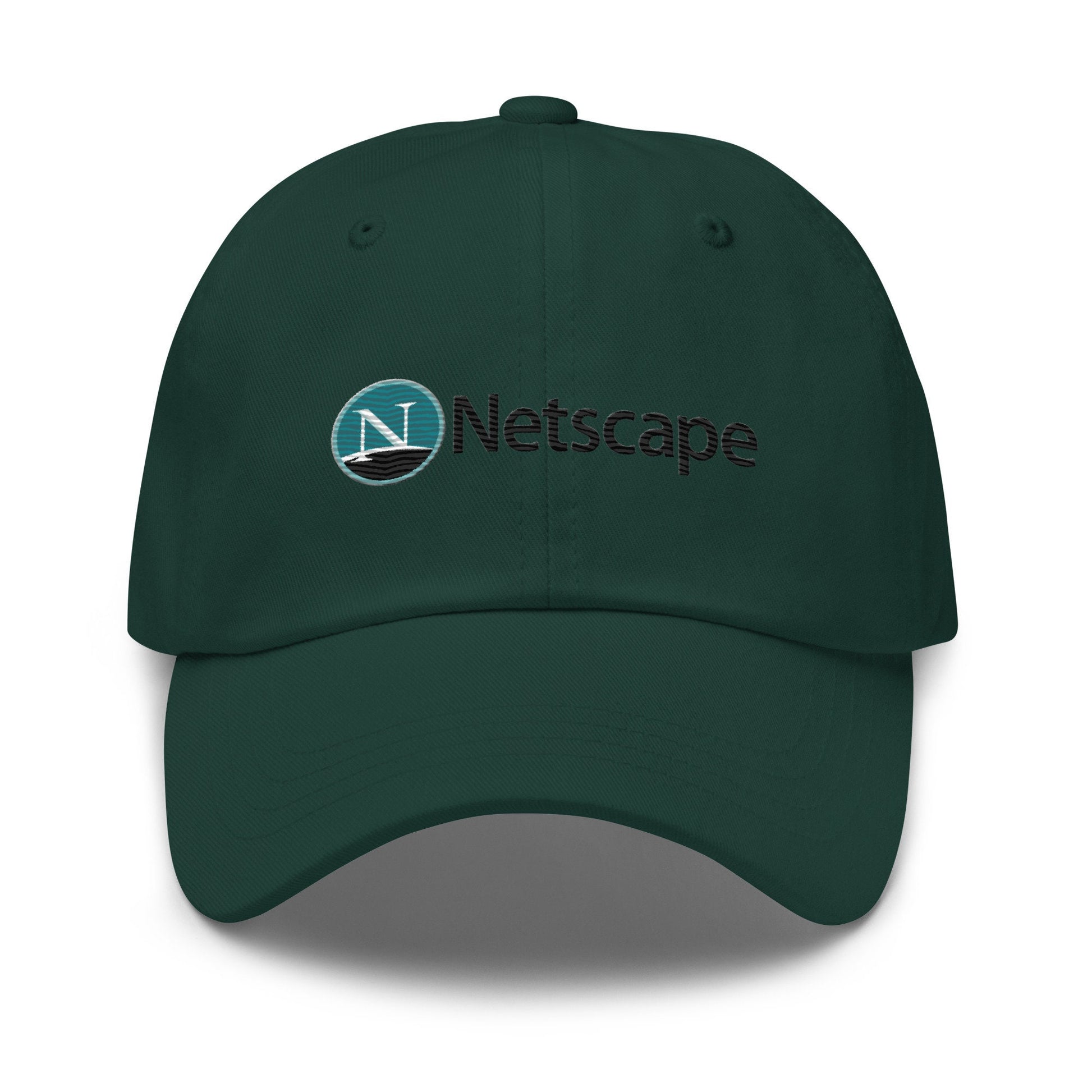 Netscape Hat - Nostalgic y2k, 90's Tech Gift - Embroidered Cotton Cap
