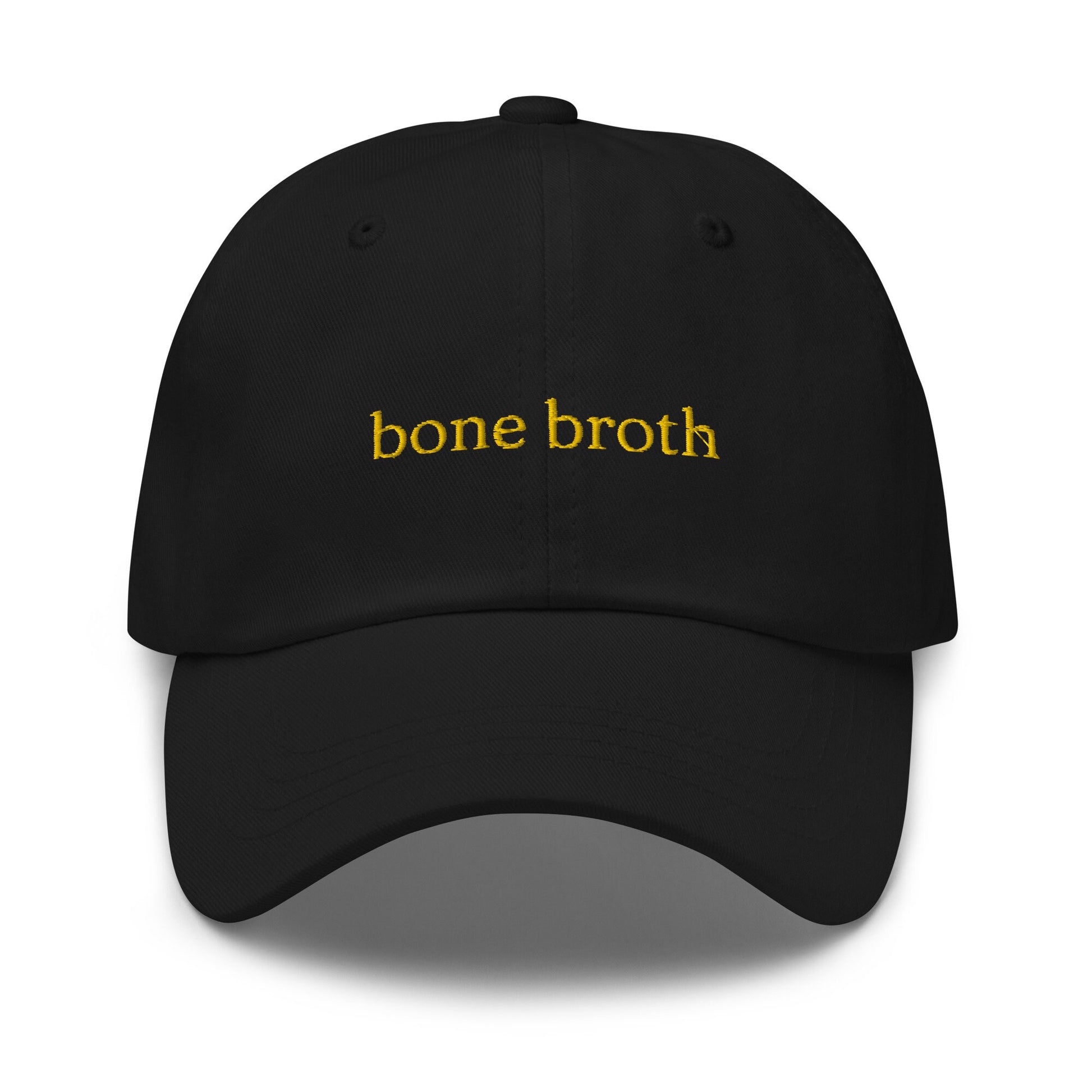 Bone Broth hat - Gift for Soup fans and Health Goths  - Cotton Embroidered Cap