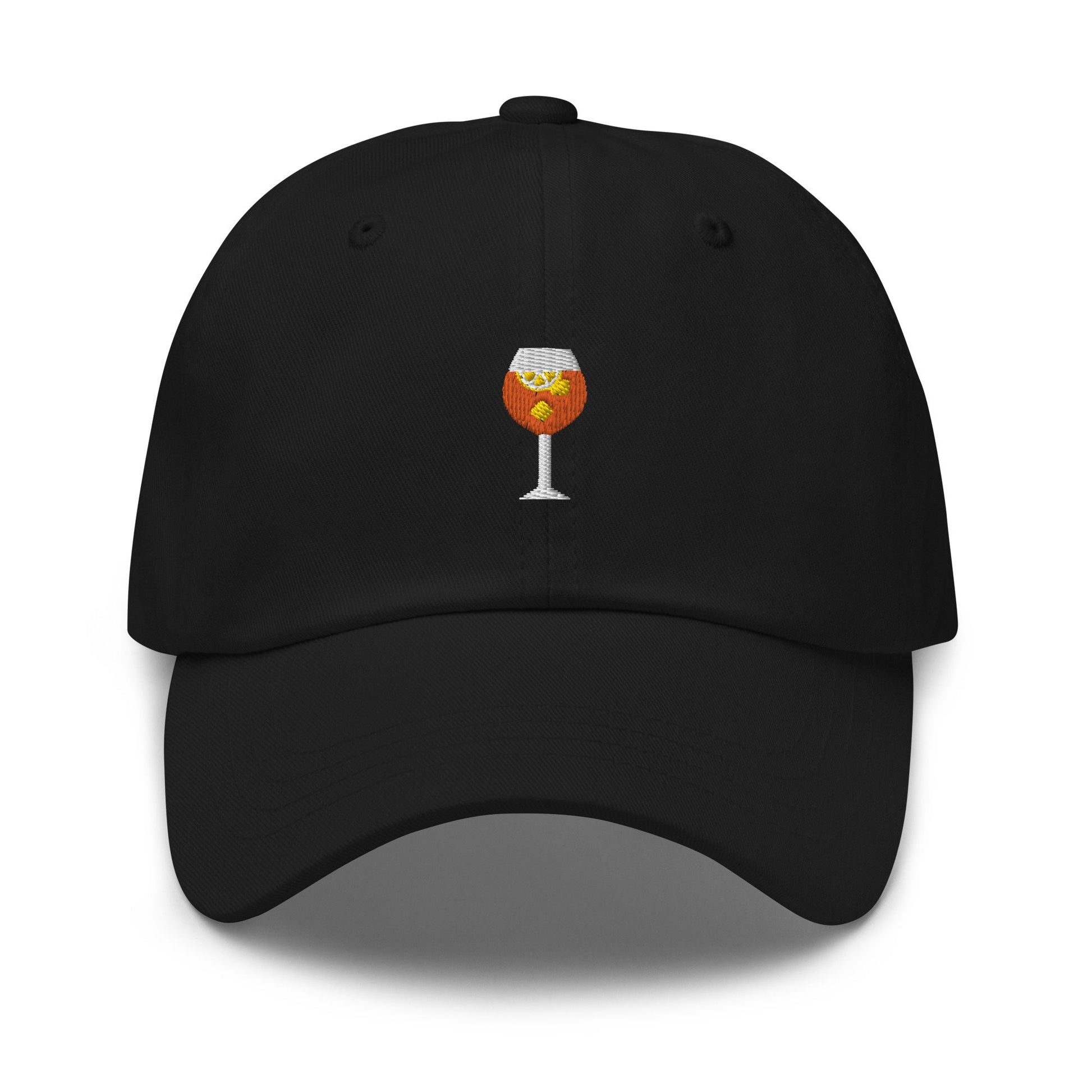 Aperol Spritz Glass Hat - Embroidered Cotton Dad Cap