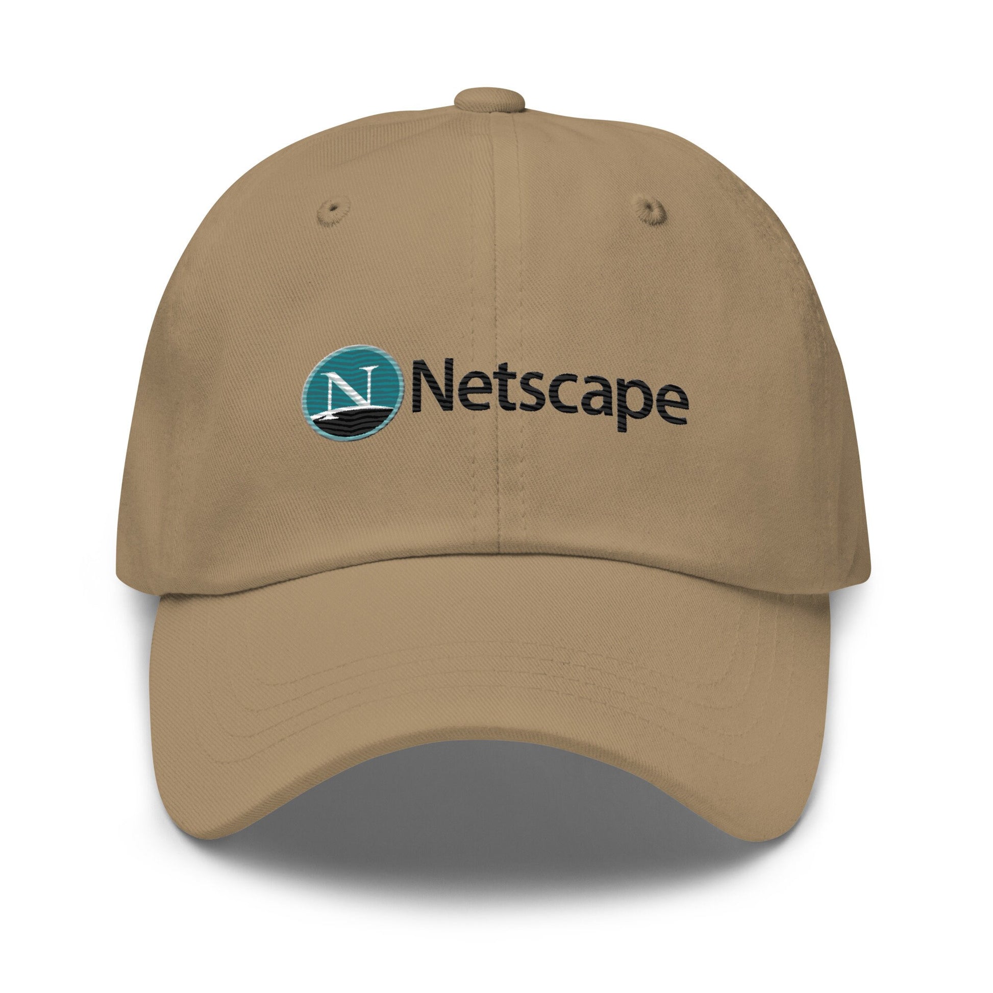 Netscape Hat - Nostalgic y2k, 90's Tech Gift - Embroidered Cotton Cap