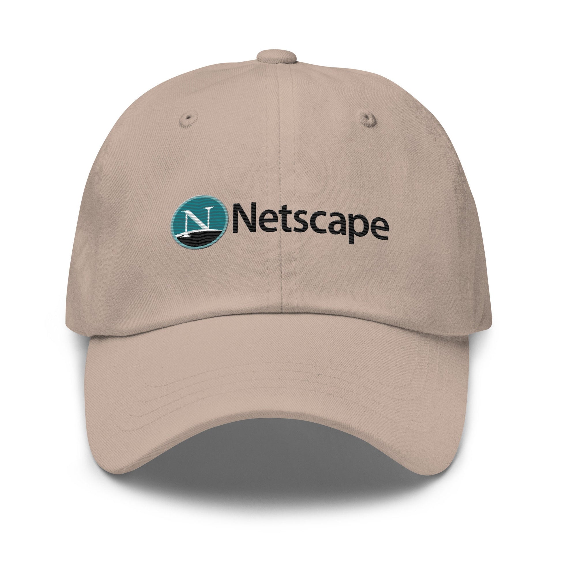 Netscape Hat - Nostalgic y2k, 90's Tech Gift - Embroidered Cotton Cap