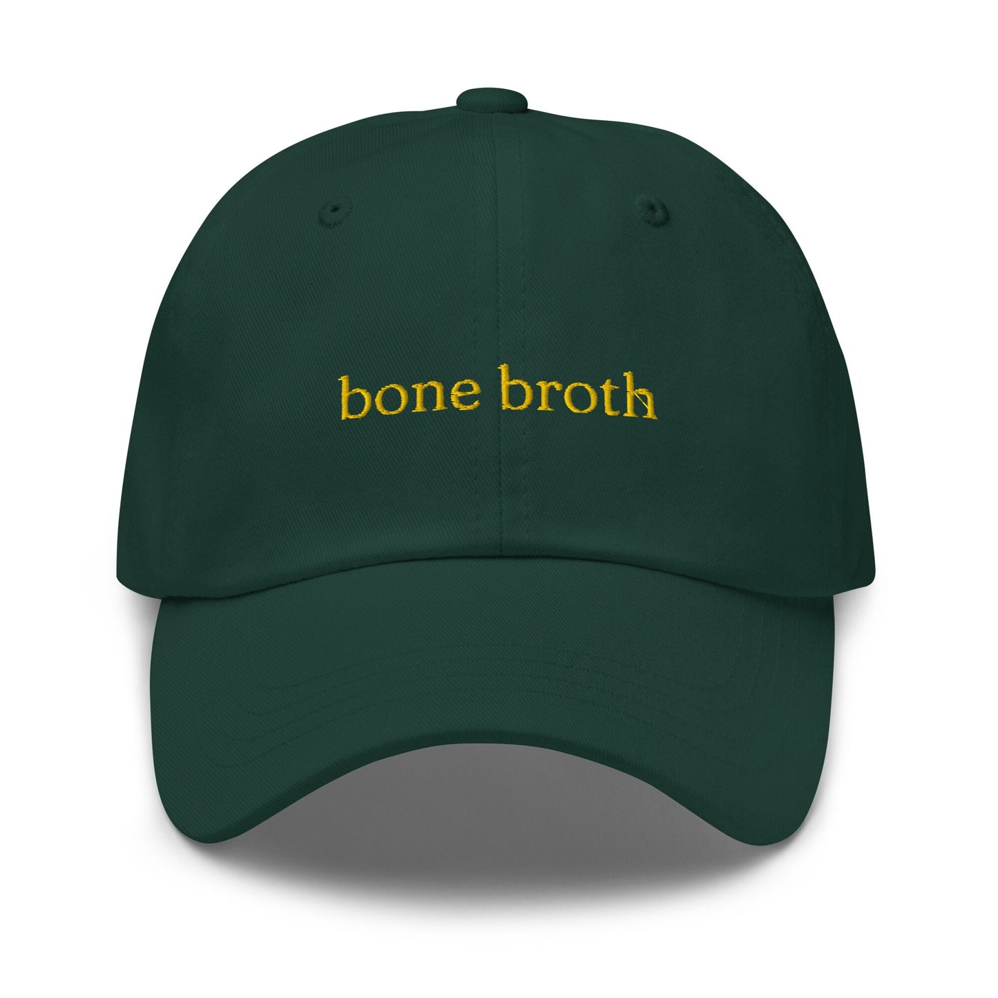 Bone Broth hat - Gift for Soup fans and Health Goths  - Cotton Embroidered Cap