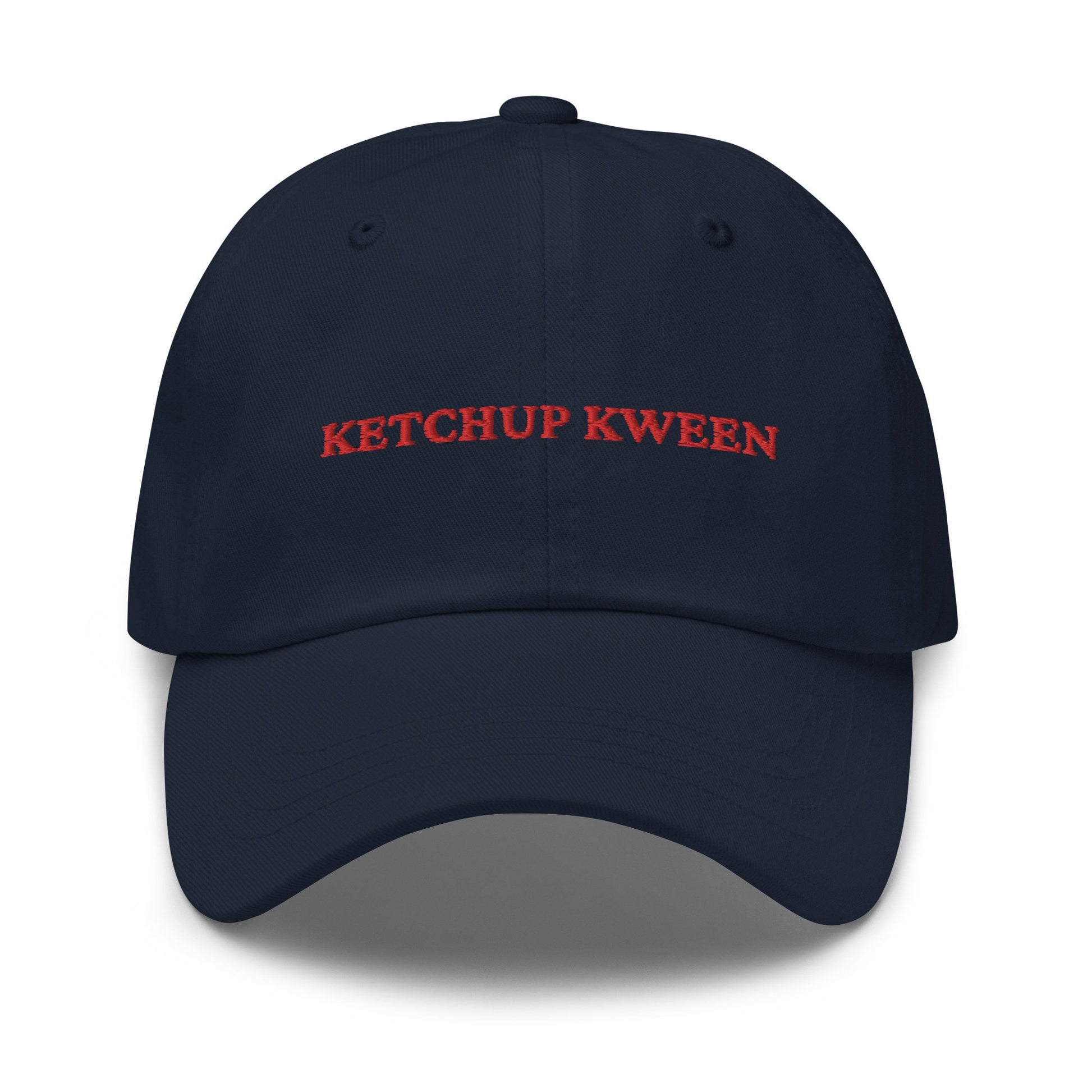 Ketchup Hat - Gift for Ketchup Addicts, Fans, and Stans - Cotton Embroidered Cap