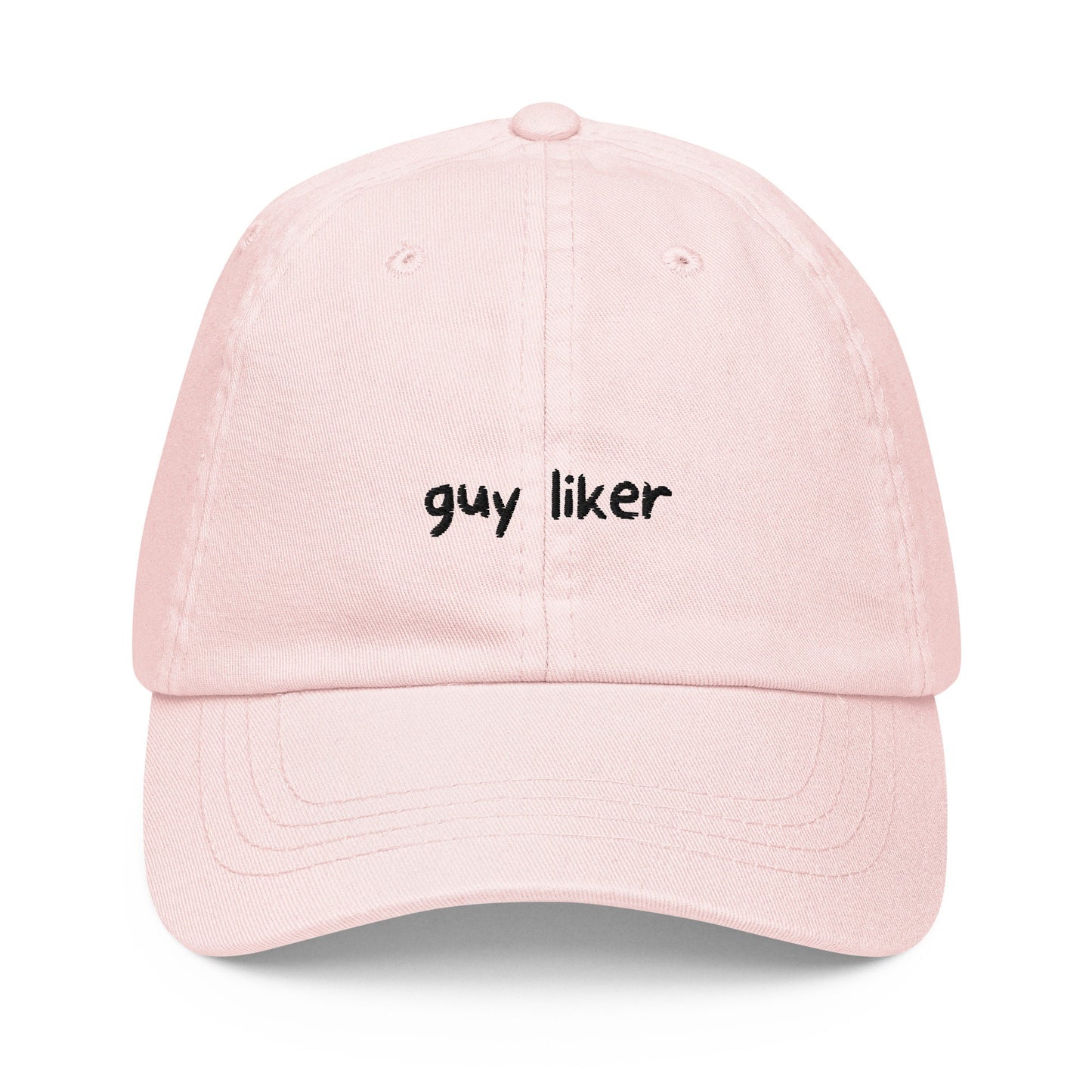 Guy Liker Hat - LGBTQ Pride Hat - Pastel Cotton Embroidered Cap - Funny Gift