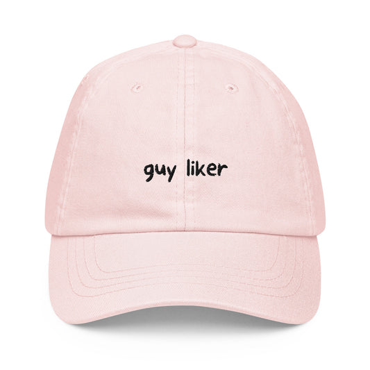 Guy Liker Hat - LGBTQ Pride Hat - Pastel Cotton Embroidered Cap - Funny Gift