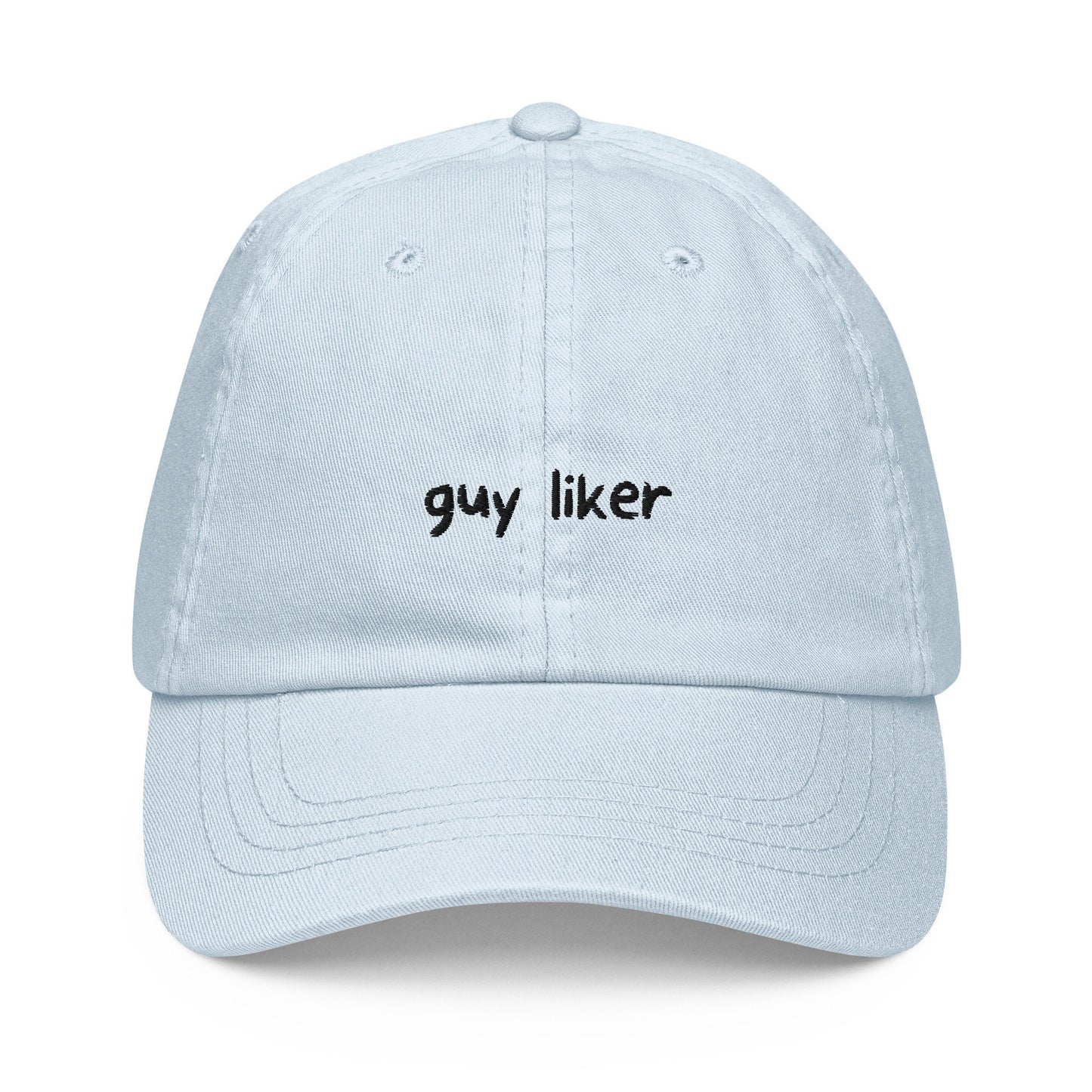 Guy Liker Hat - LGBTQ Pride Hat - Pastel Cotton Embroidered Cap - Funny Gift