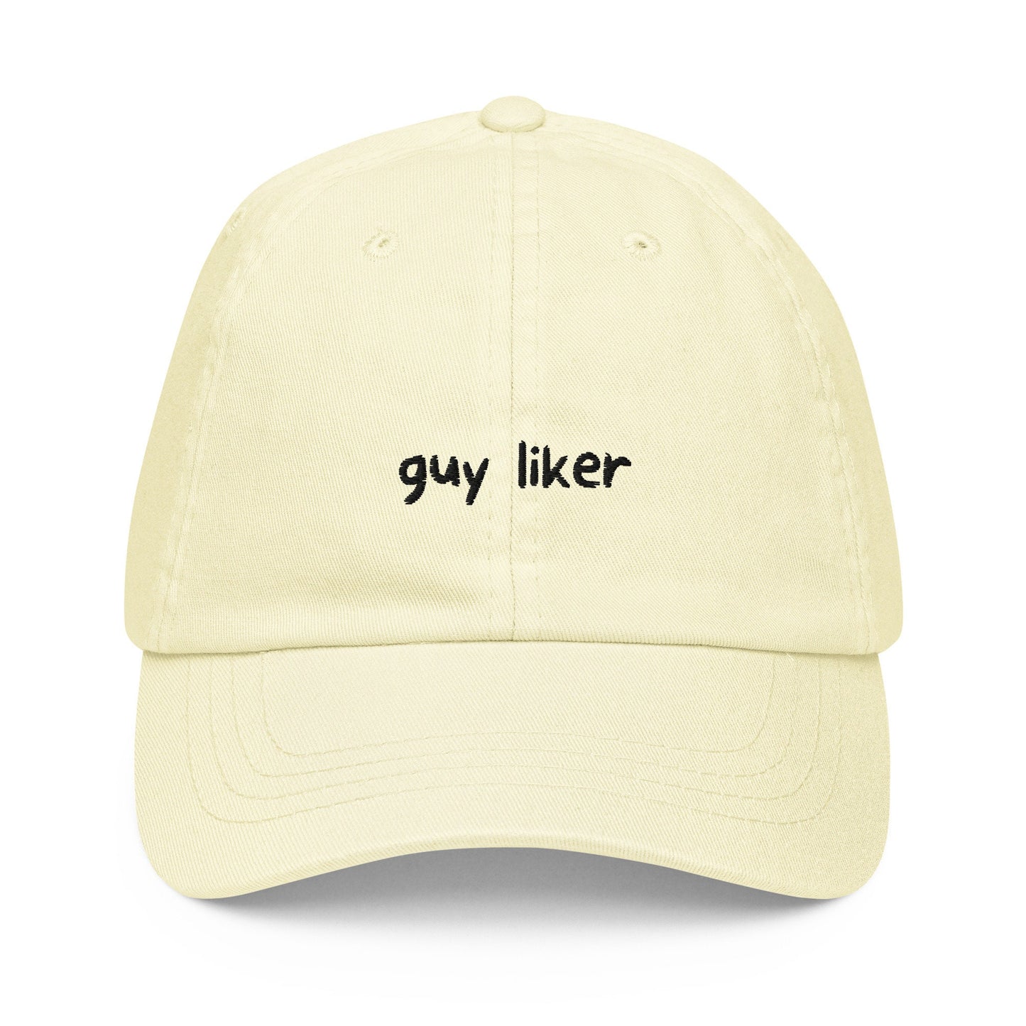 Guy Liker Hat - LGBTQ Pride Hat - Pastel Cotton Embroidered Cap - Funny Gift