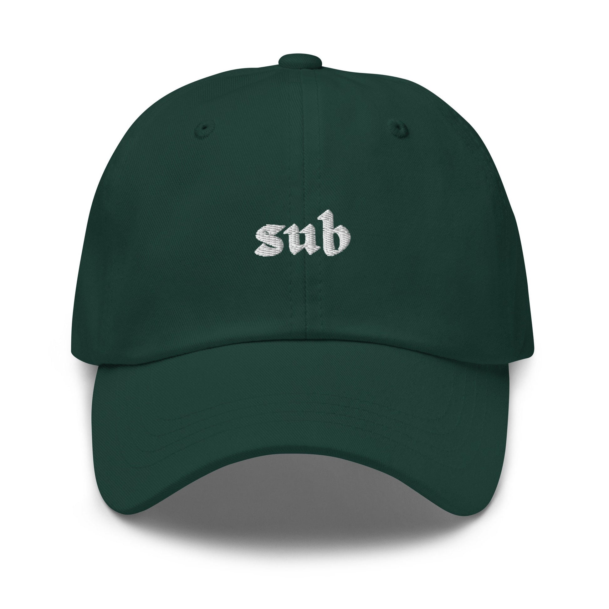 Sub Hat - Submissive love positive gift - Minimalist Cotton Embroidered Cap