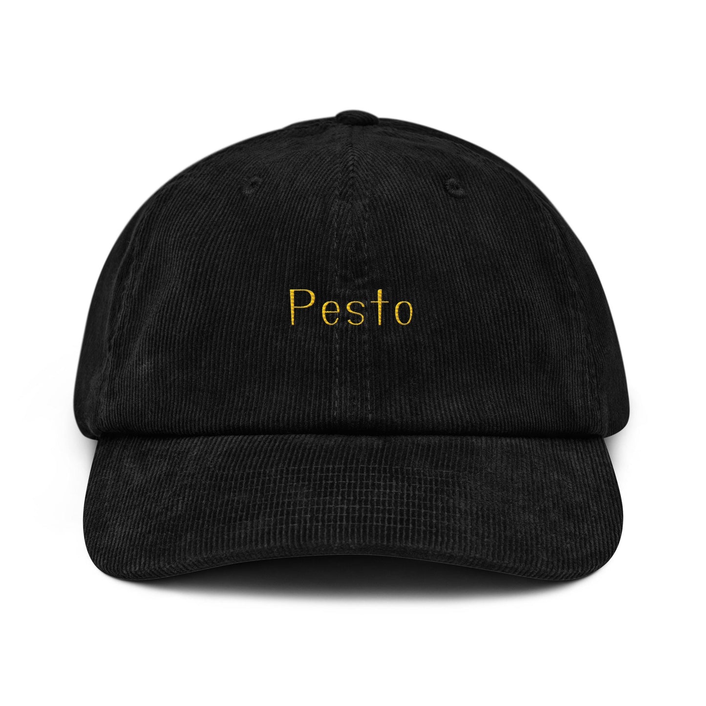 Pesto Hat - Gift for Italian Pasta, and Basil Lovers - Handmade Embroidered Cap