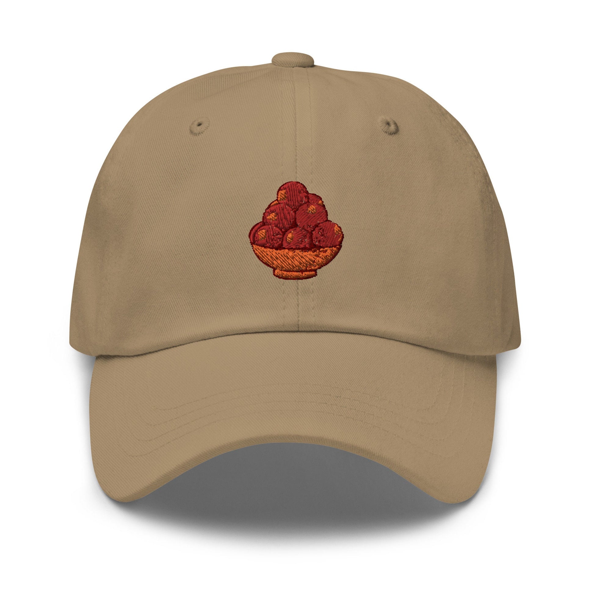 Gulab Jamun Dad Hat - Gift for Indian Dessert Fans - Minimalist Cotton Embroidered Cap