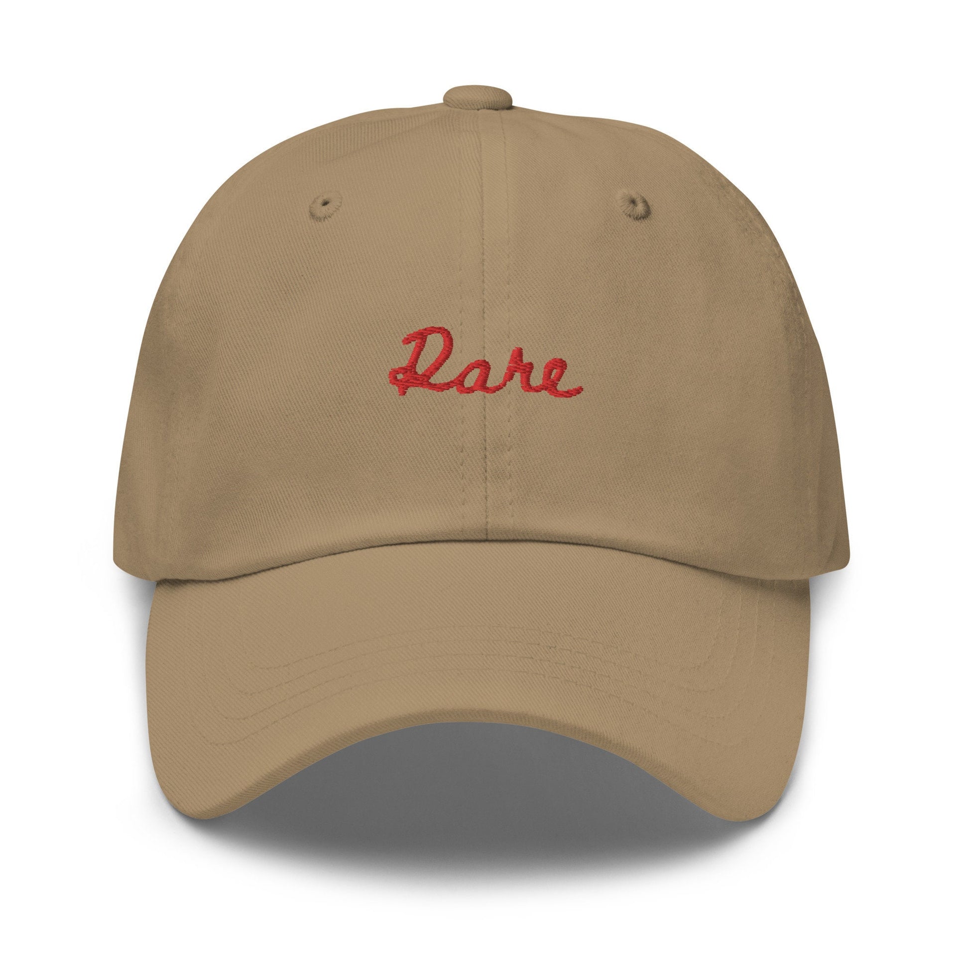 Rare Steak Embroidered Hat - Minimalist Cotton Twill Cap