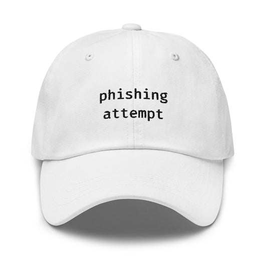 Phishing Hat - Funny Corporate, Tech, Girl Boss Gift - Cotton Embroidered Baseball Cap