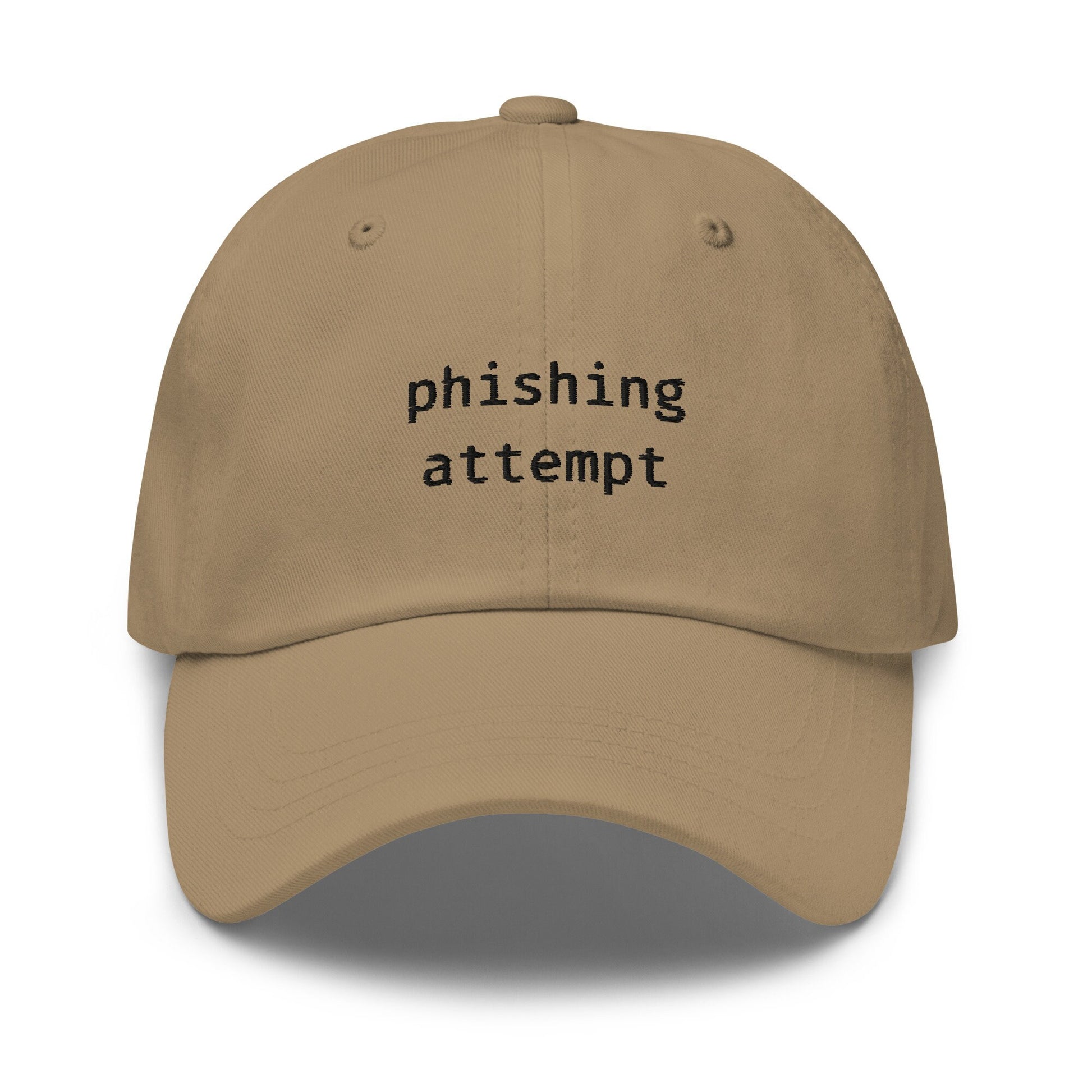 Phishing Hat - Funny Corporate, Tech, Girl Boss Gift - Cotton Embroidered Baseball Cap