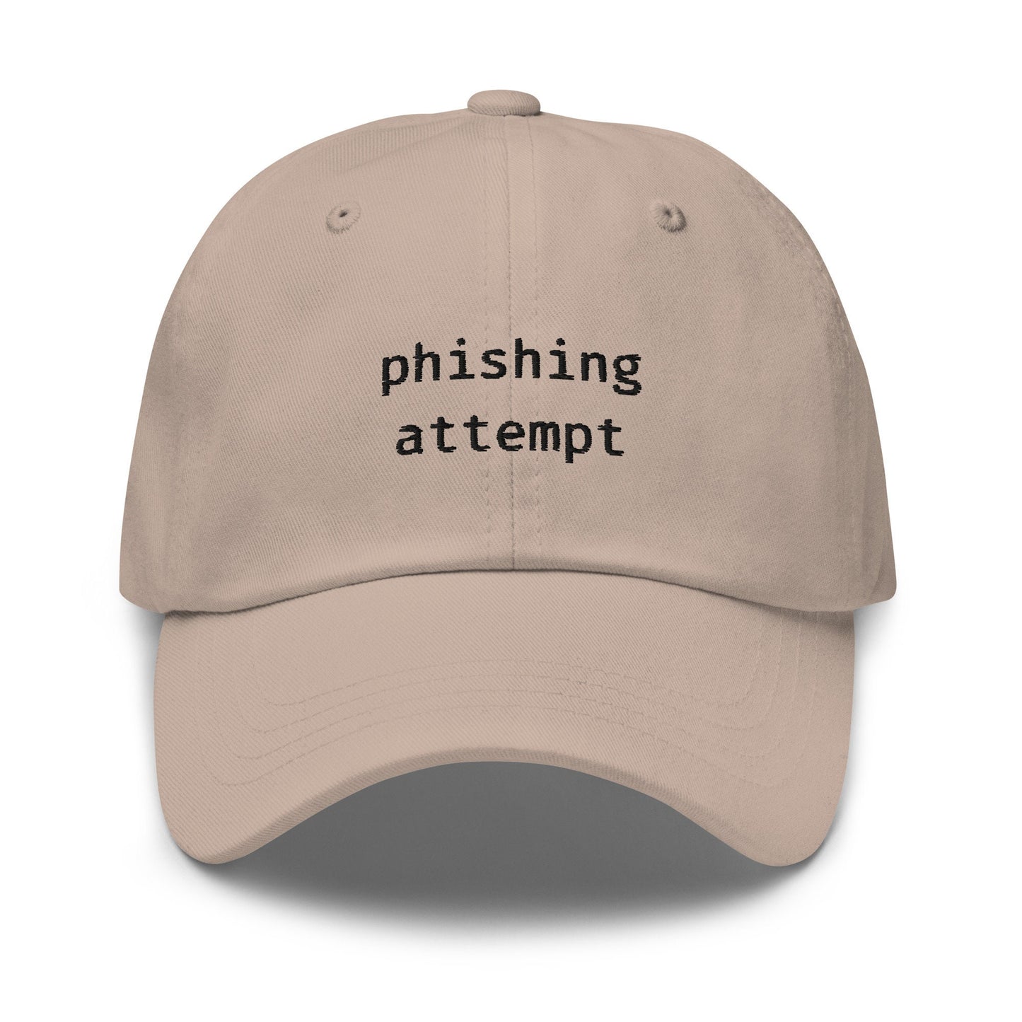 Phishing Hat - Funny Corporate, Tech, Girl Boss Gift - Cotton Embroidered Baseball Cap