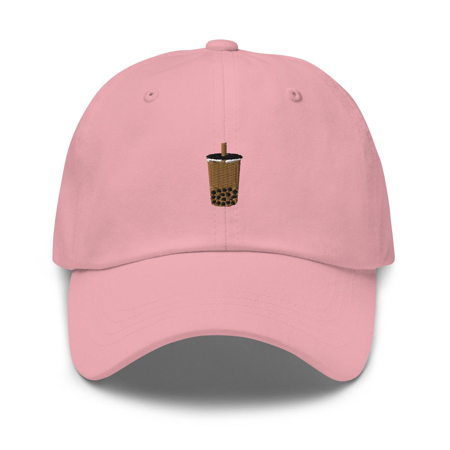 Boba Hat - Bubble Tea - Milk Tea - Tapioca - Cotton Embroidered Baseball Cap