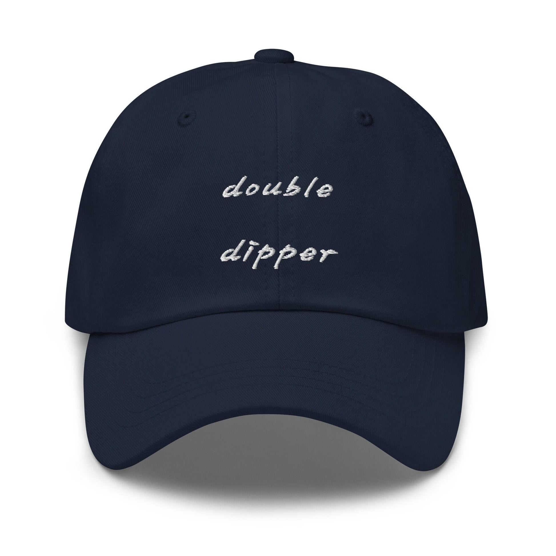 Double Dipper Hat - For Sauce Lovers, and Risk Takers - Faux Pas - Cotton Embroidered Baseball Cap