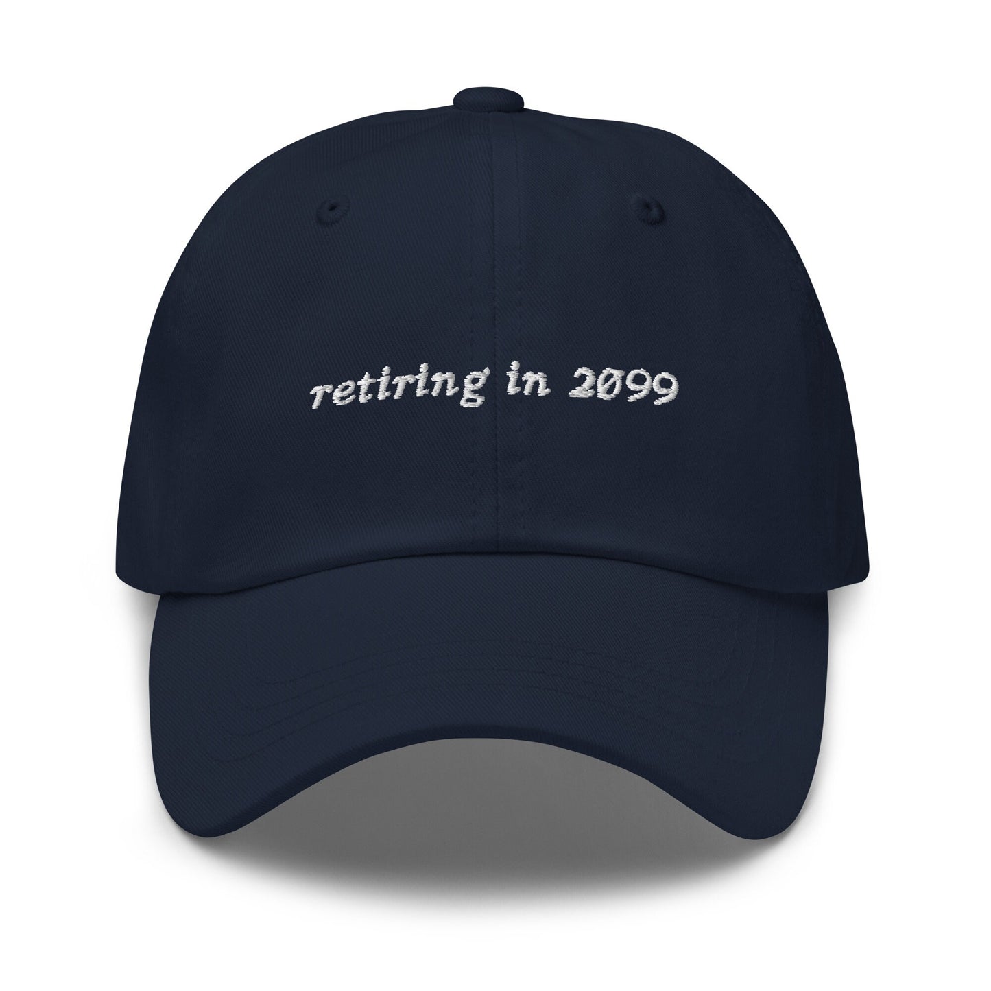 Retirement Hat - Funny Hat for the Economically Challenged Generation - Recession - Inflation - Cotton Embroidered Baseball Cap