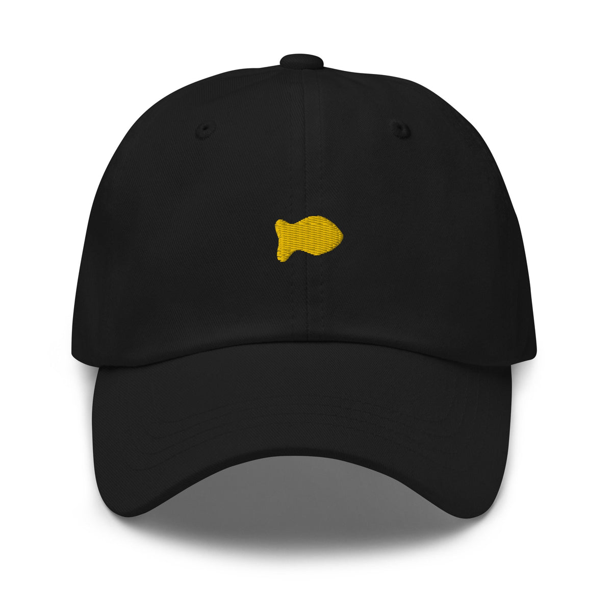 Goldfish Dad Hat - Gift for Cheesy Snack Fans - Minimalist Cotton Embroidered Cap