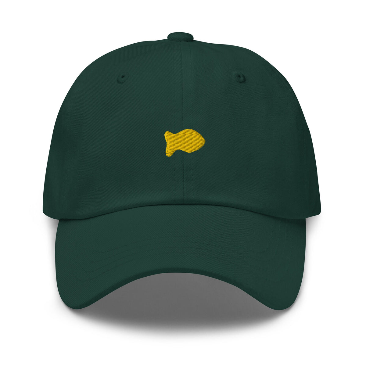 Goldfish Dad Hat - Gift for Cheesy Snack Fans - Minimalist Cotton Embroidered Cap