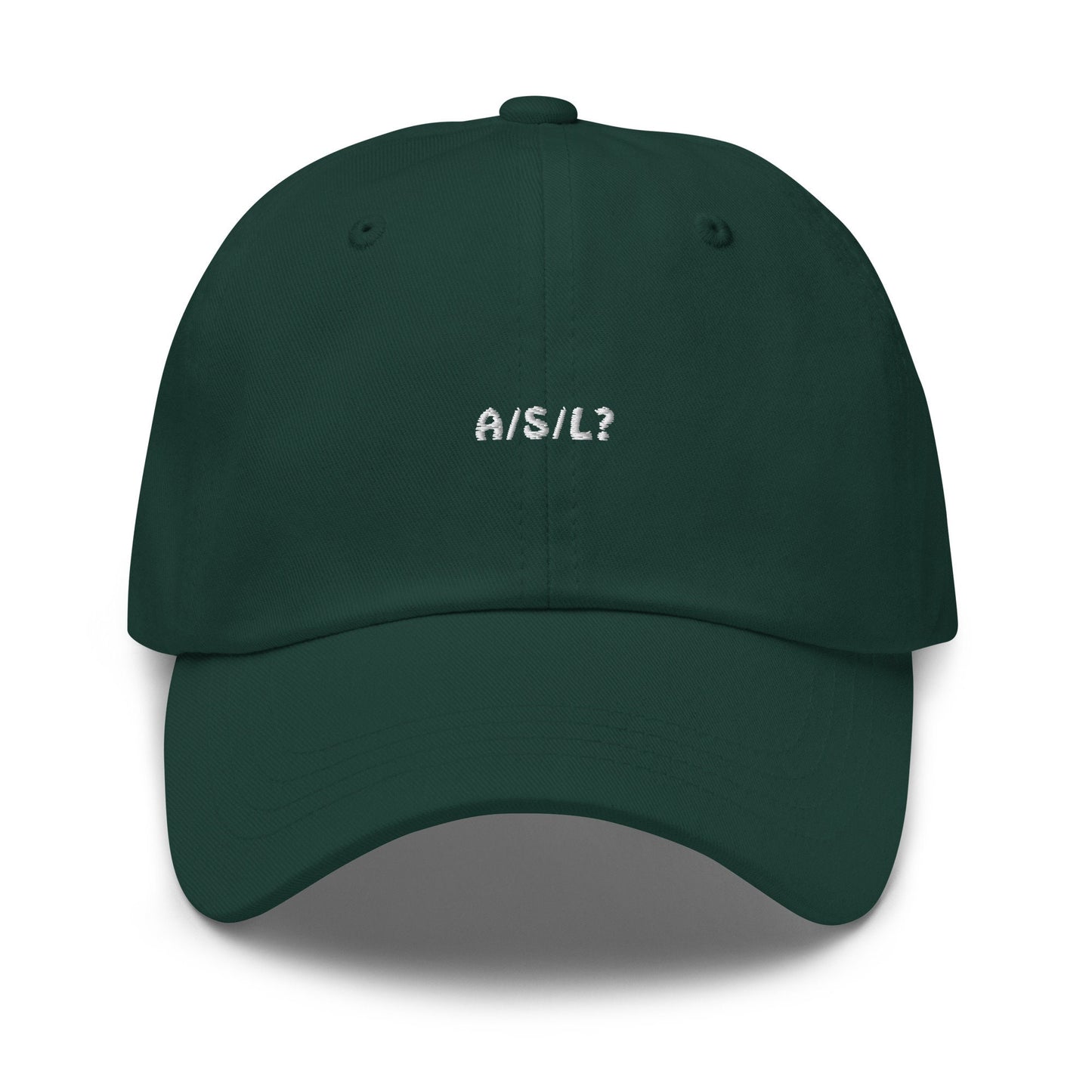 ASL Hat - 90s y2k Chat Room throwback - Age Sex Location - Cotton Embroidered Cap